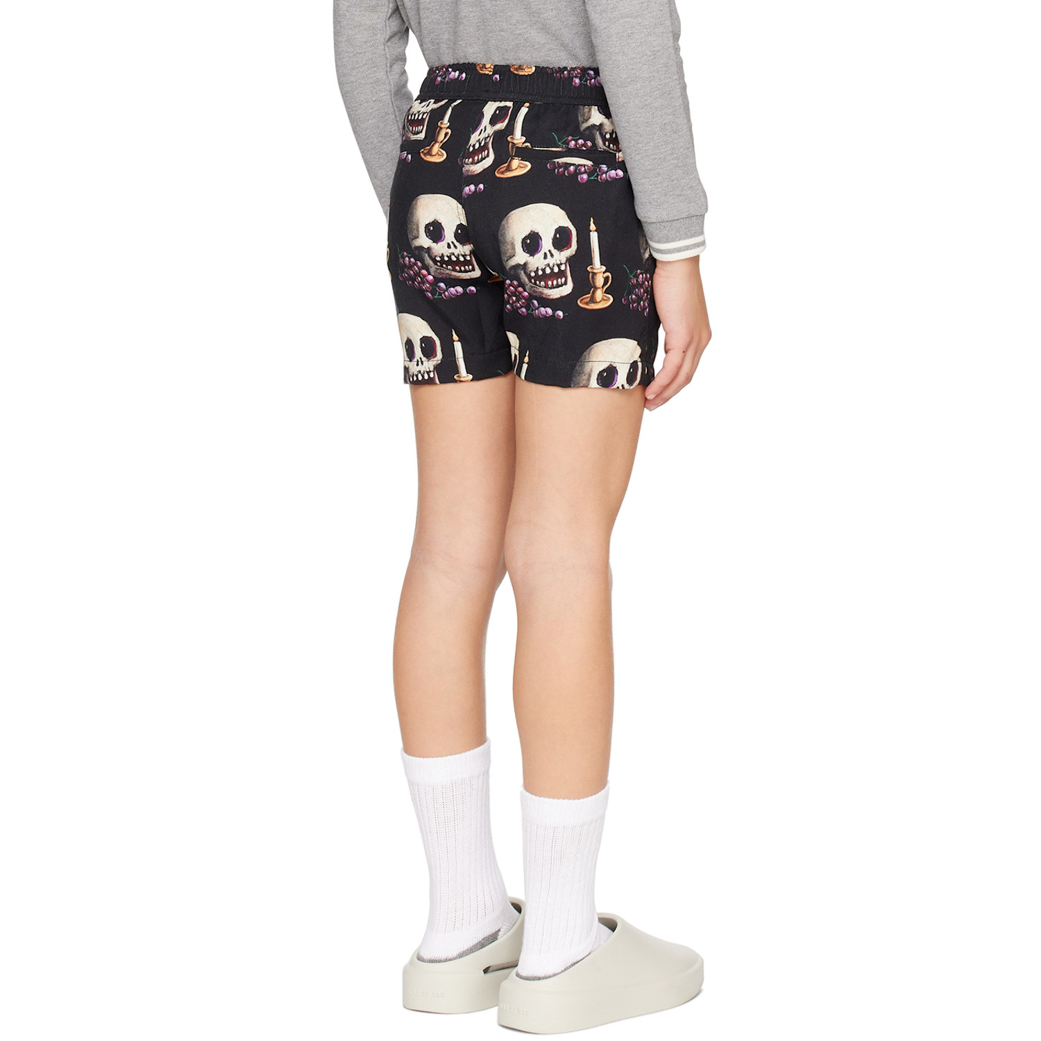  Endless Joy Kids Black Memento Mori Board Shorts 