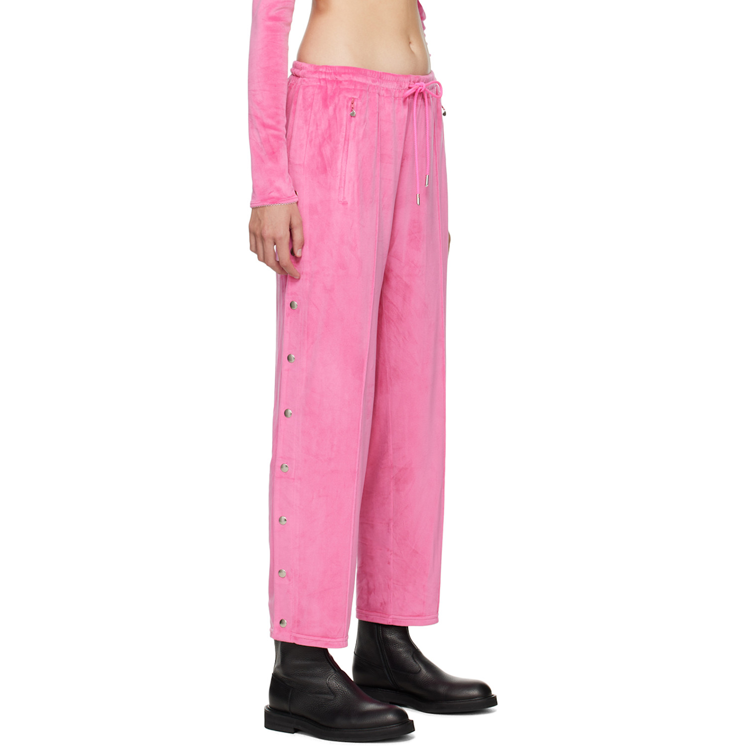  Priscavera Pink Vented Lounge Pants 