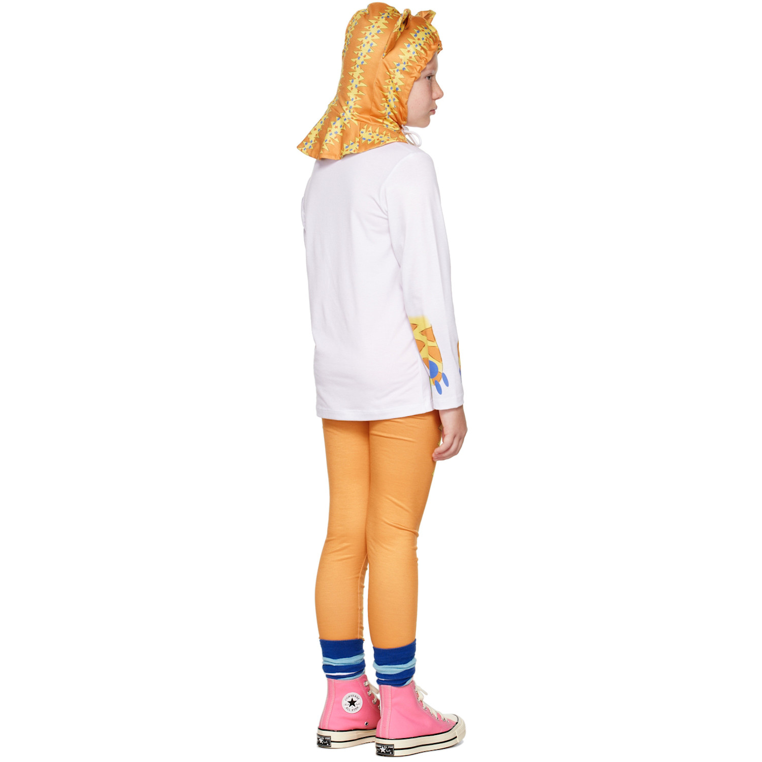 Chopova Lowena Ssense Exclusive Kids Orange & Yellow Magic Cat Costume 