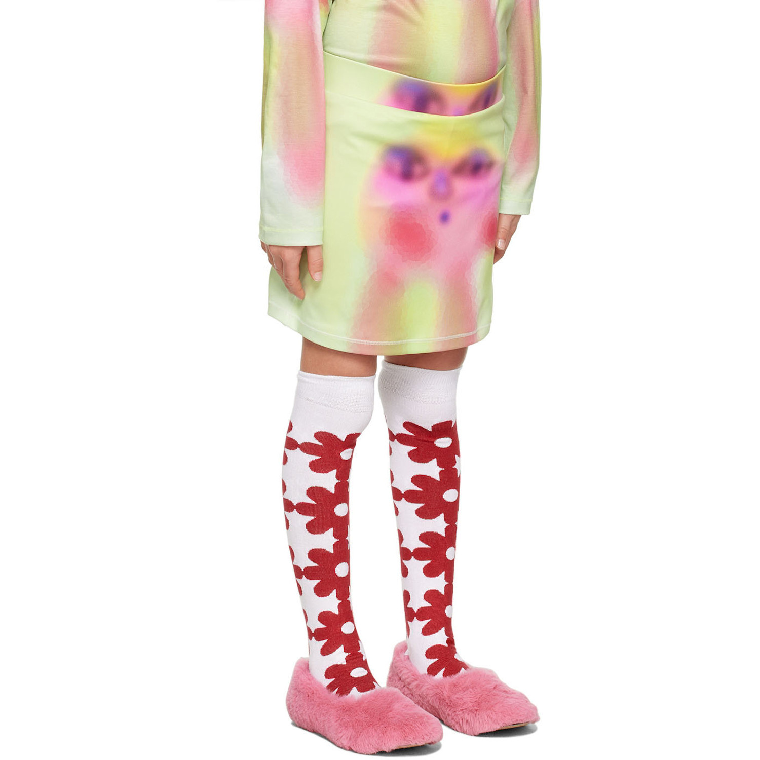  Chopova Lowena Ssense Exclusive Kids Green Spray Paint Alien Skort 