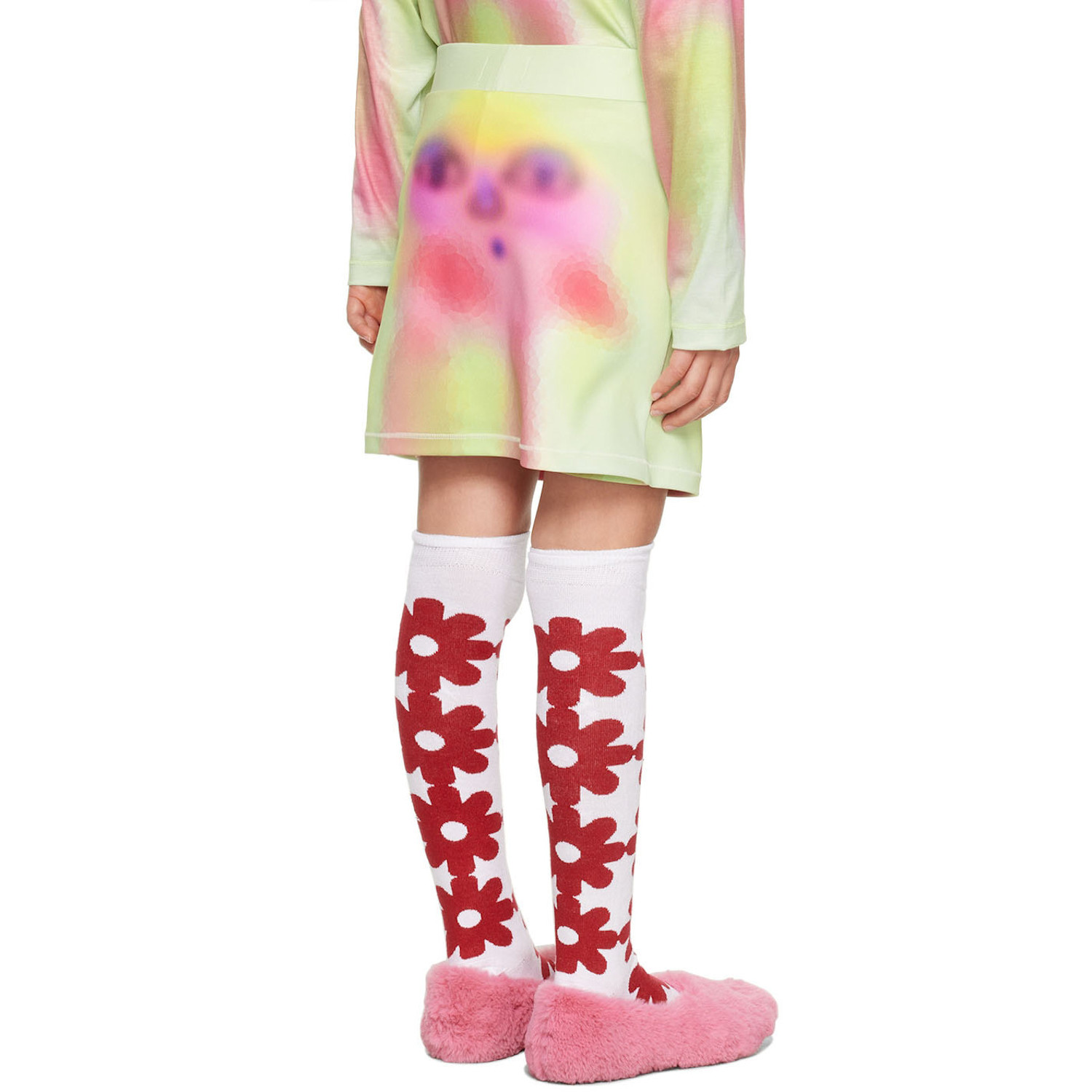  Chopova Lowena Ssense Exclusive Kids Green Spray Paint Alien Skort 
