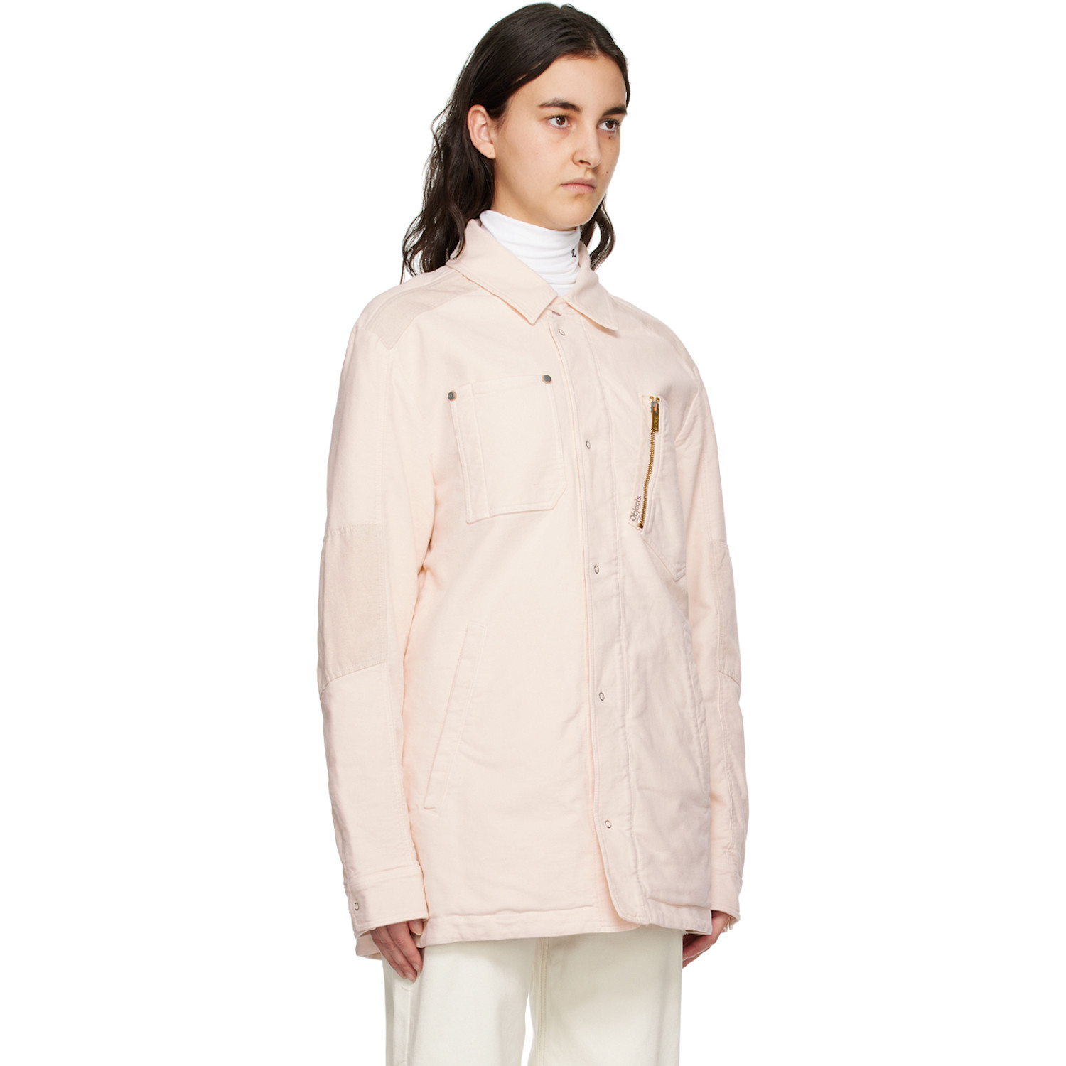  Objects Iv Life Pink Spread Collar Jacket 