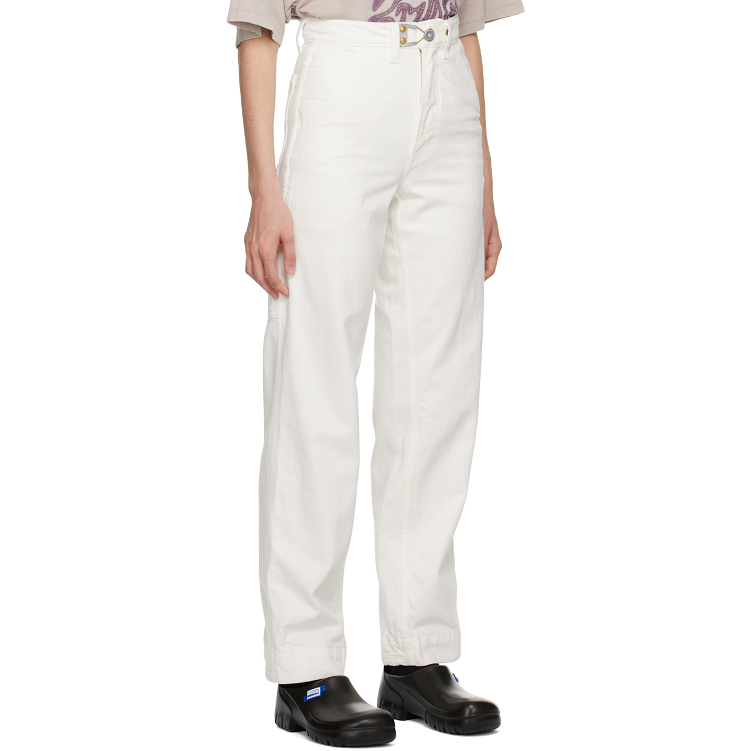  Objects Iv Life White Baggy Jeans 