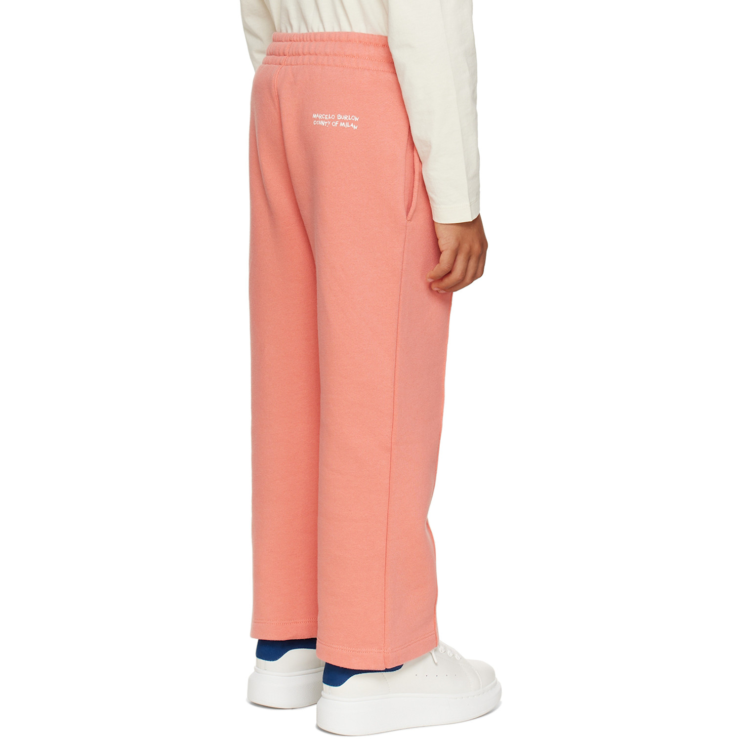  Marcelo Burlon County Of Milan Kids Pink Basic Lounge Pants 