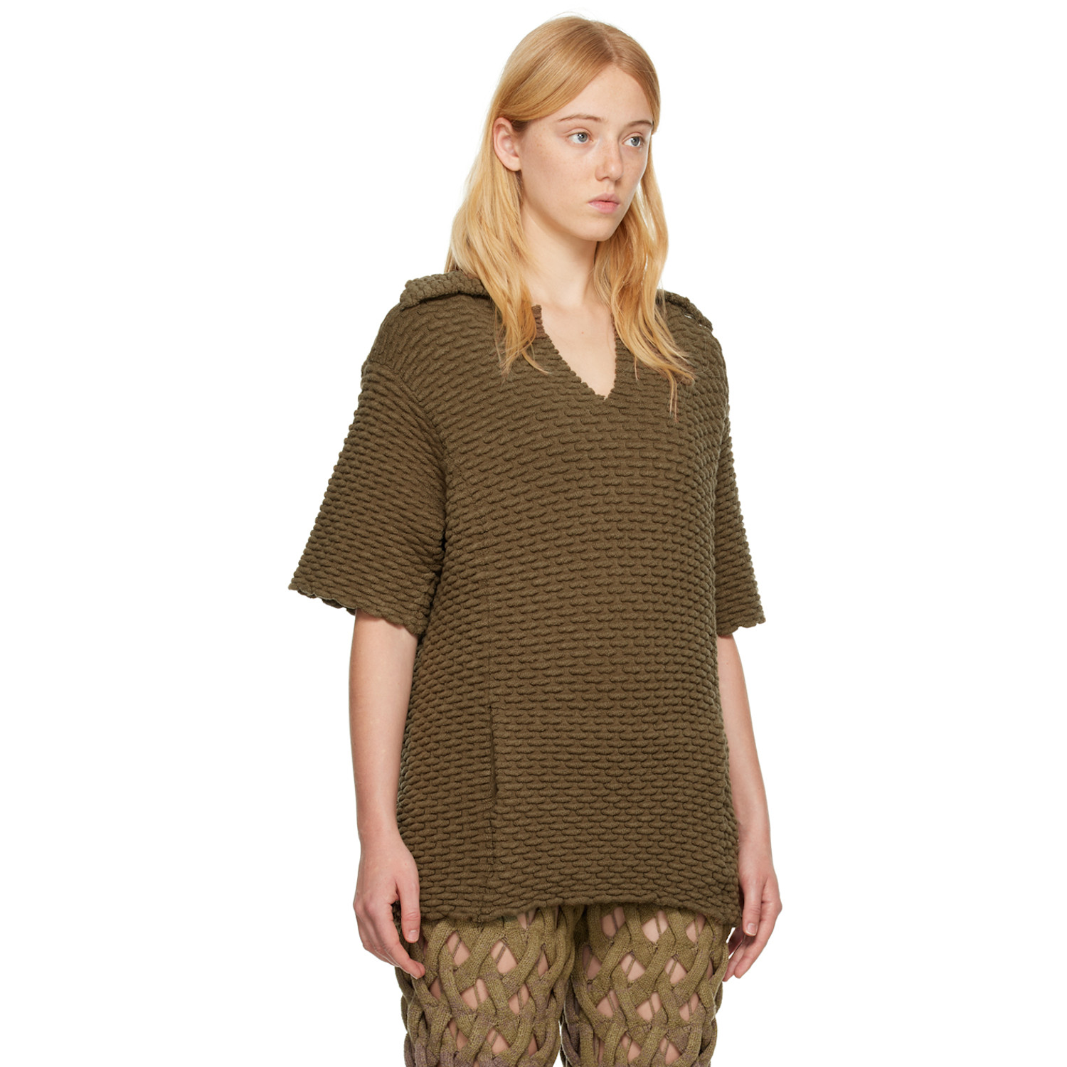  Isa Boulder Ssense Exclusive Khaki Peanut Polo 