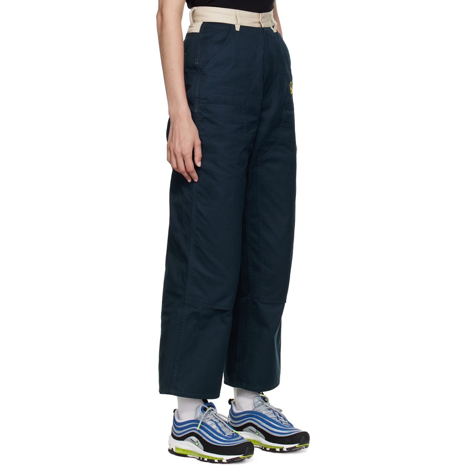  Bape Navy Painter Trousers 