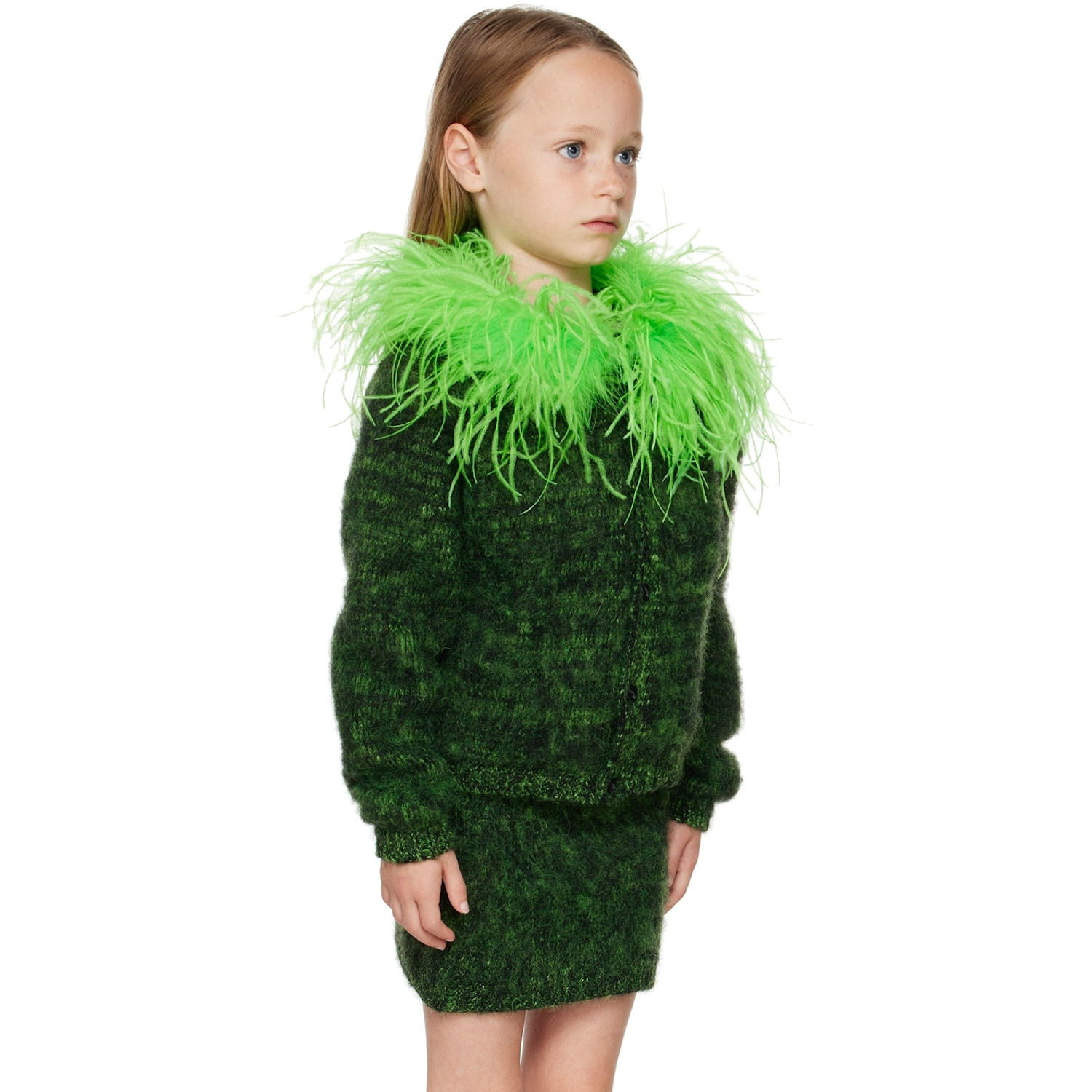  Mimi Wade Ssense Exclusive Kids Green Slime Cardigan 