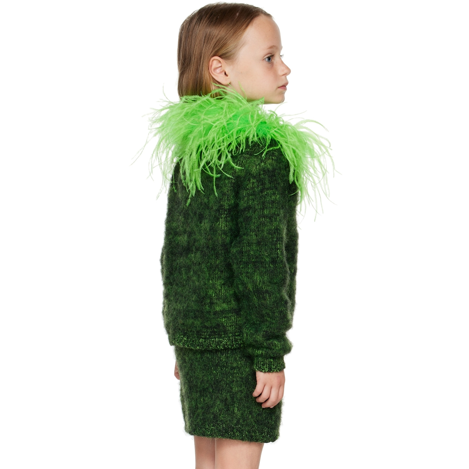  Mimi Wade Ssense Exclusive Kids Green Slime Cardigan 