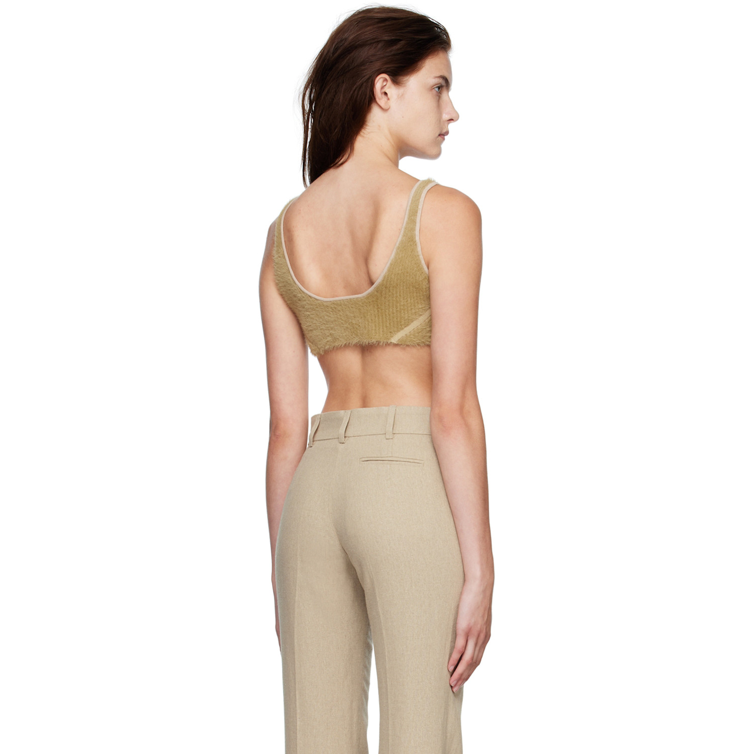  Jacquemus Brown 'le Bandeau Ascosu' Bra 