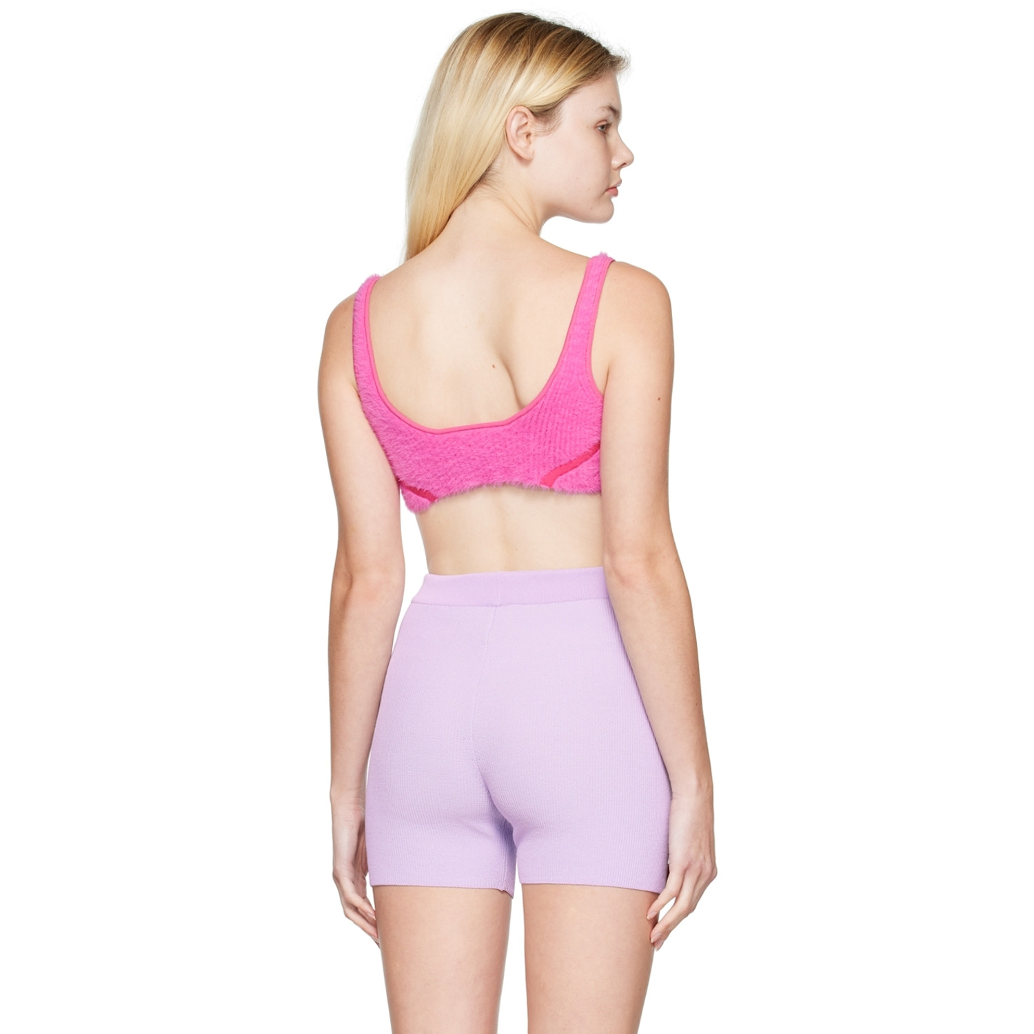  Jacquemus Pink Le Papier 'le Bandeau Ascosu' Bra 