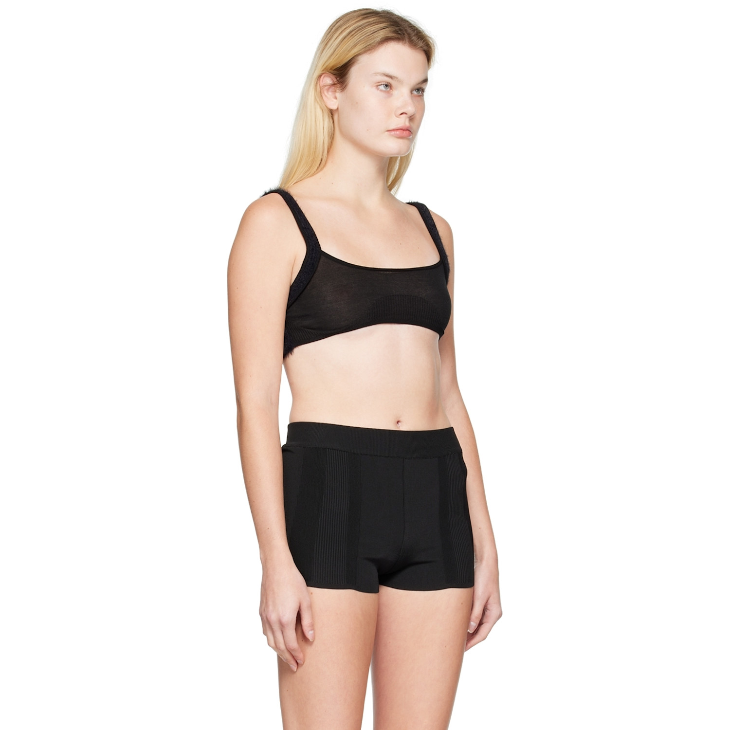  Jacquemus Black Le Papier 'le Bandeau Ascosu' Bra 