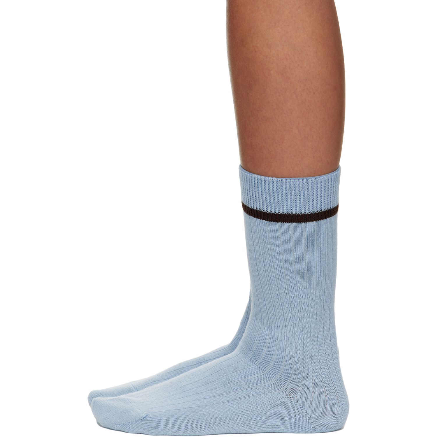  Jacquemus Blue Le Papier 'les Chaussettes Noeud' Socks 