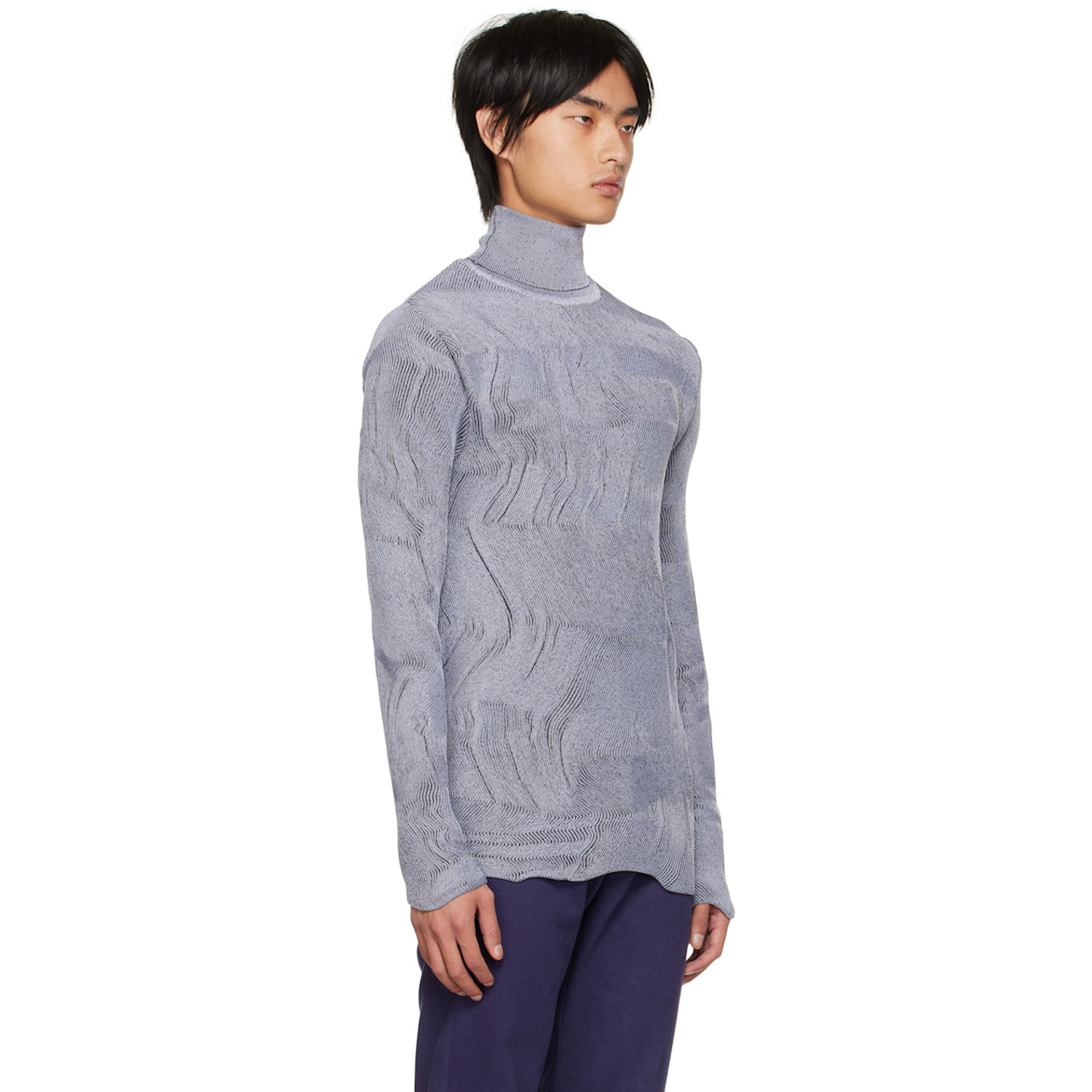  Carlota Barrera Gray Psychedelic Turtleneck 