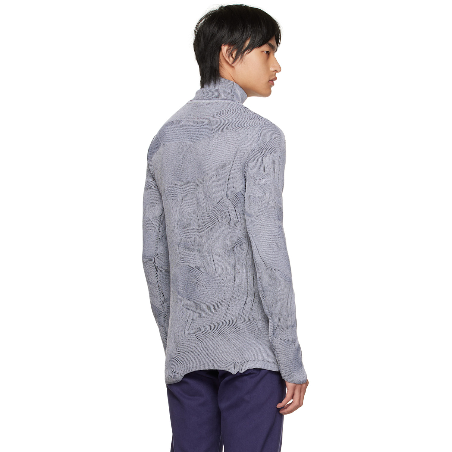  Carlota Barrera Gray Psychedelic Turtleneck 