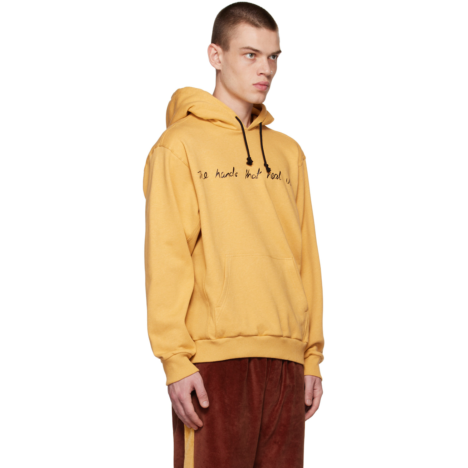  Bethany Williams Yellow Spencer Buttons Hoodie 