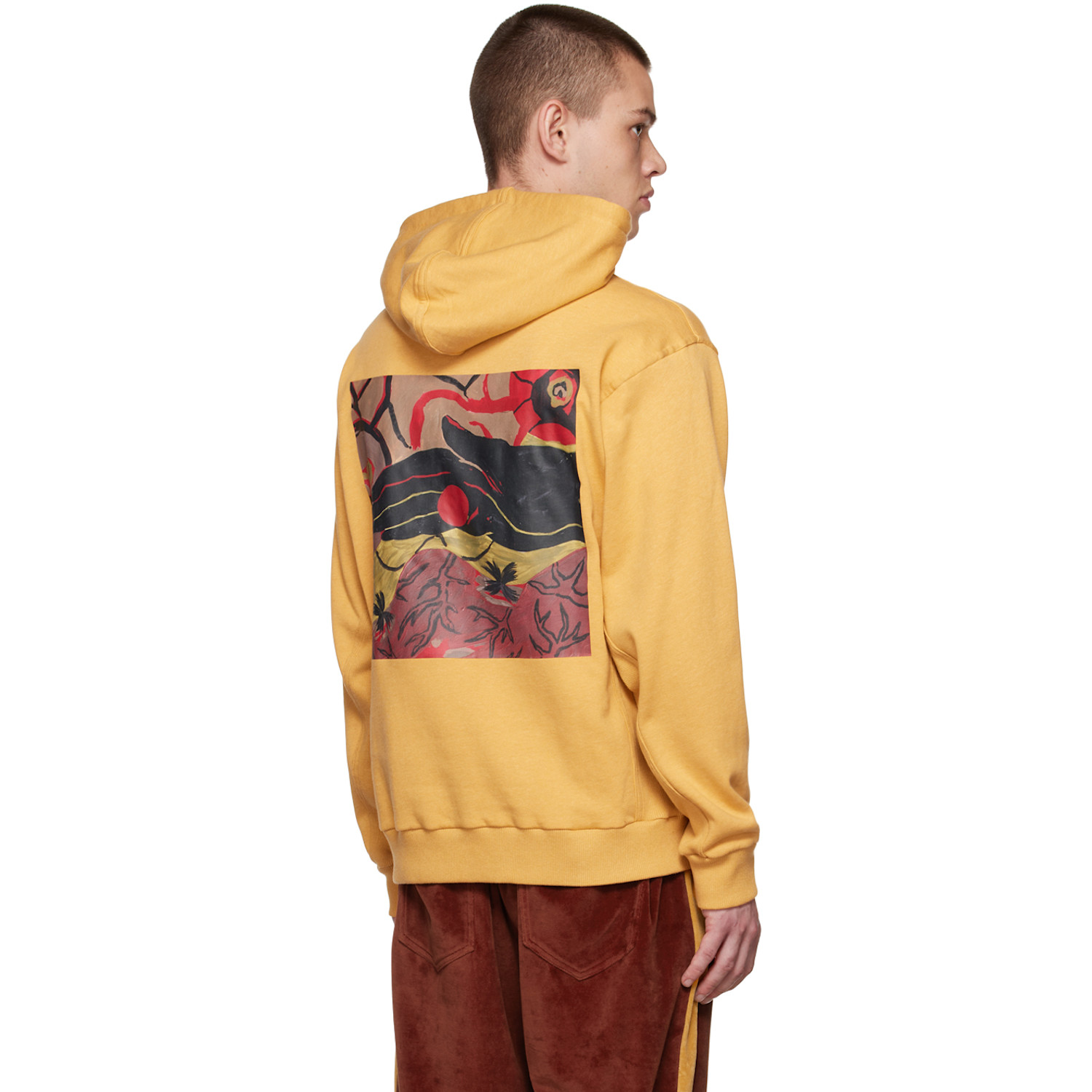  Bethany Williams Yellow Spencer Buttons Hoodie 