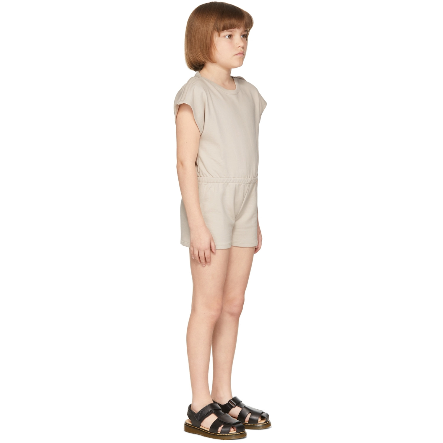  Misha & Puff Kids Gray French Terry Romper 