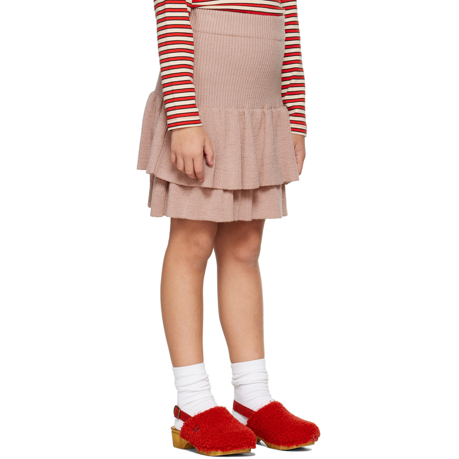 Misha & Puff Kids Pink Block Party Skirt 