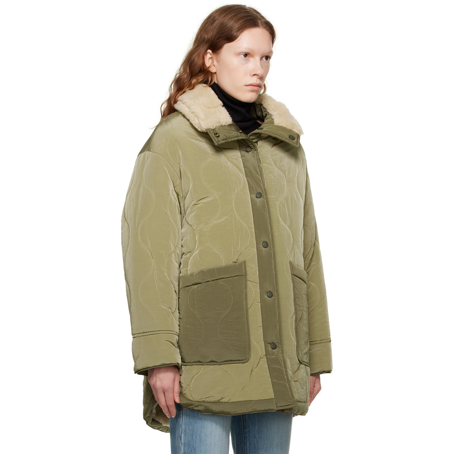  Blossom Reversible Khaki Dean Coat 