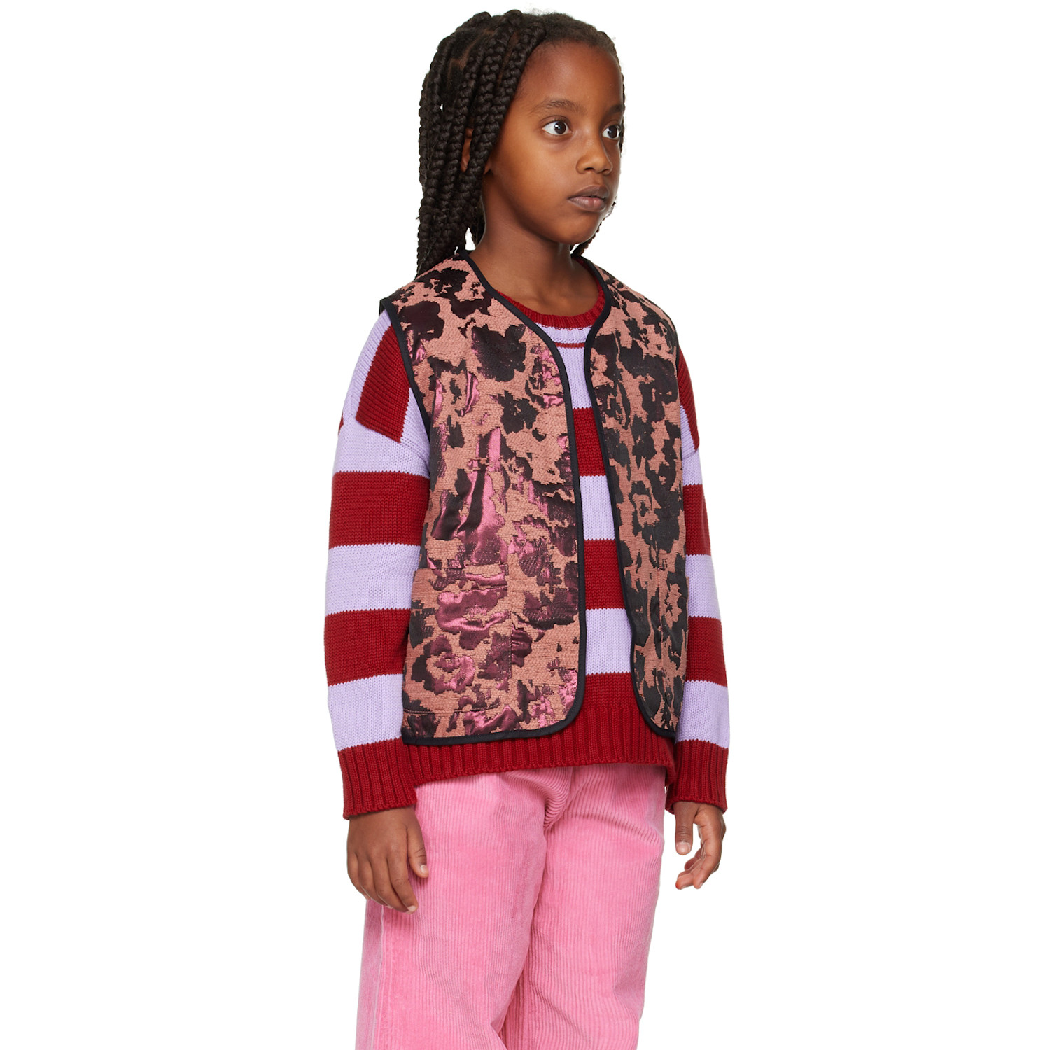  Daily Brat Kids Pink Fancy Nancy Vest 