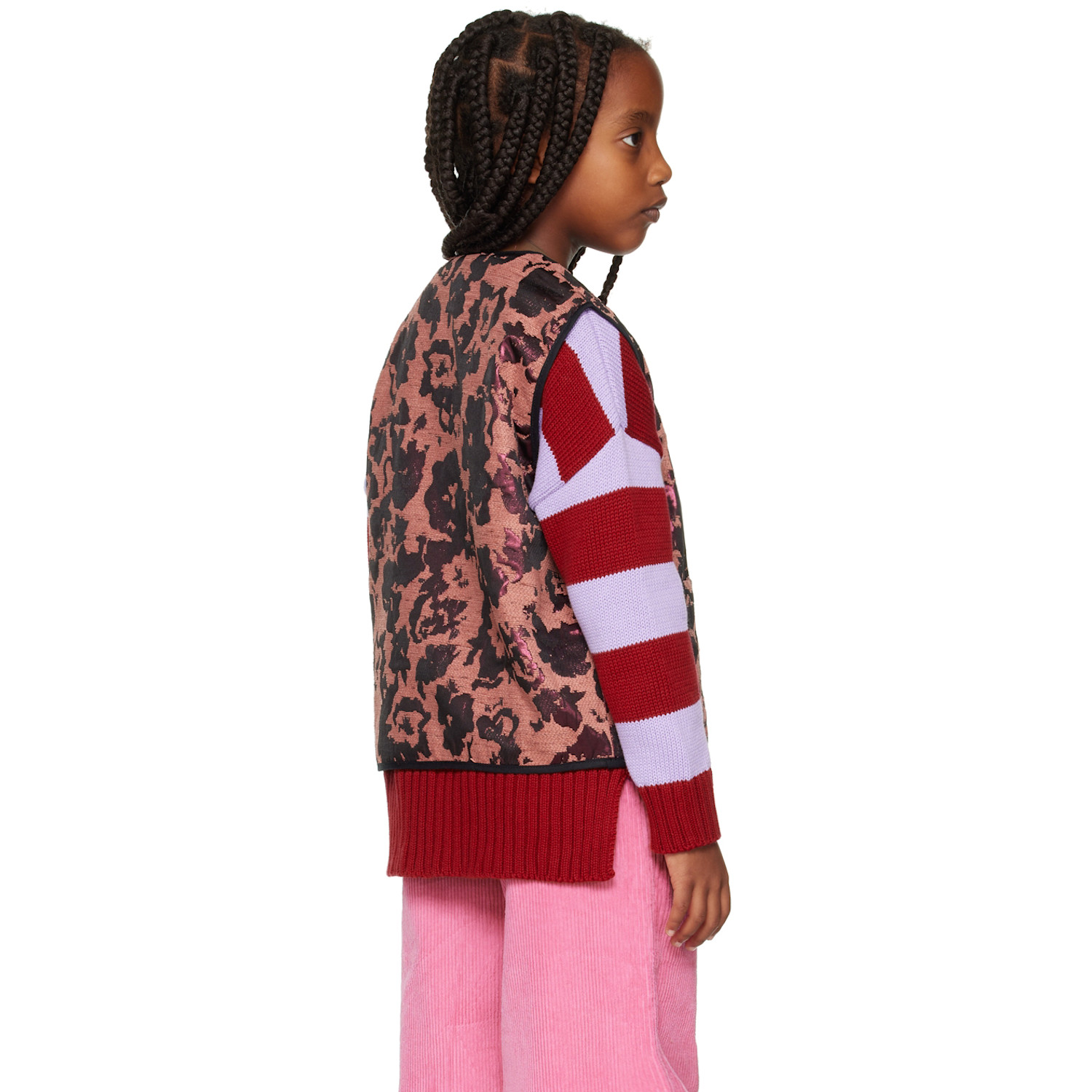 Daily Brat Kids Pink Fancy Nancy Vest 