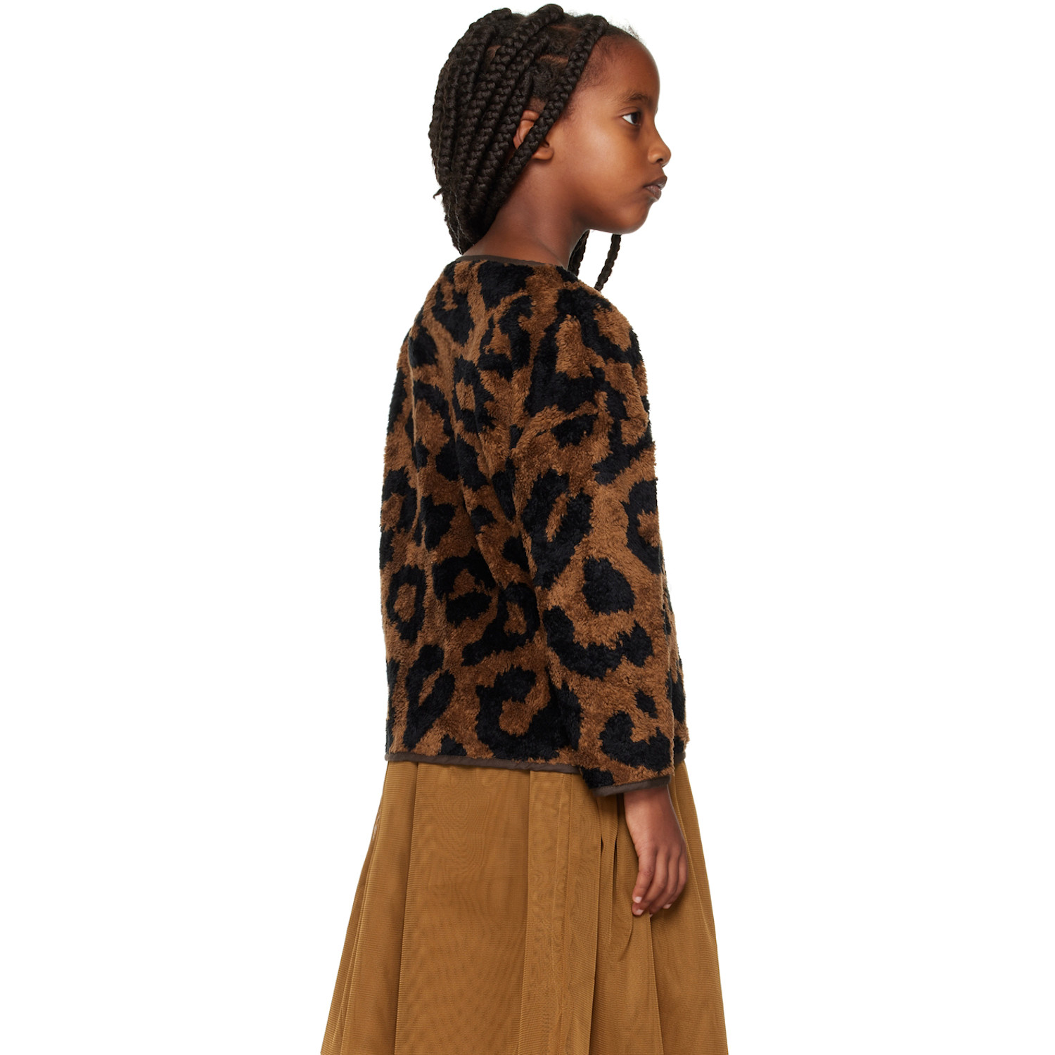  Daily Brat Kids Brown Leopard Sweatshirt 