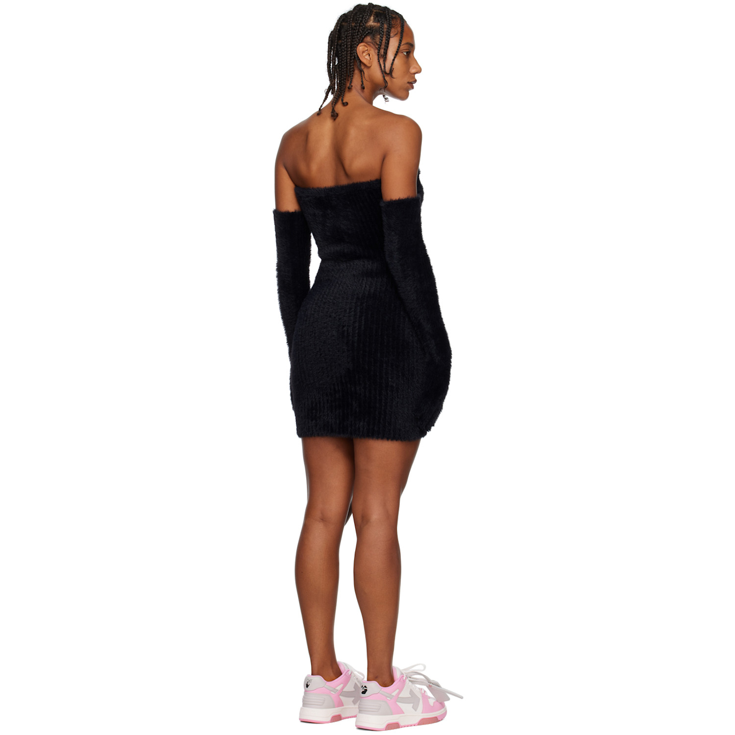  Off-white Black Gloves Minidress 