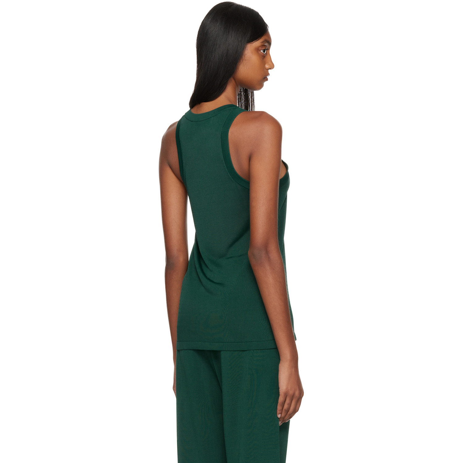  Studio Nicholson Green Flor Tank Top 