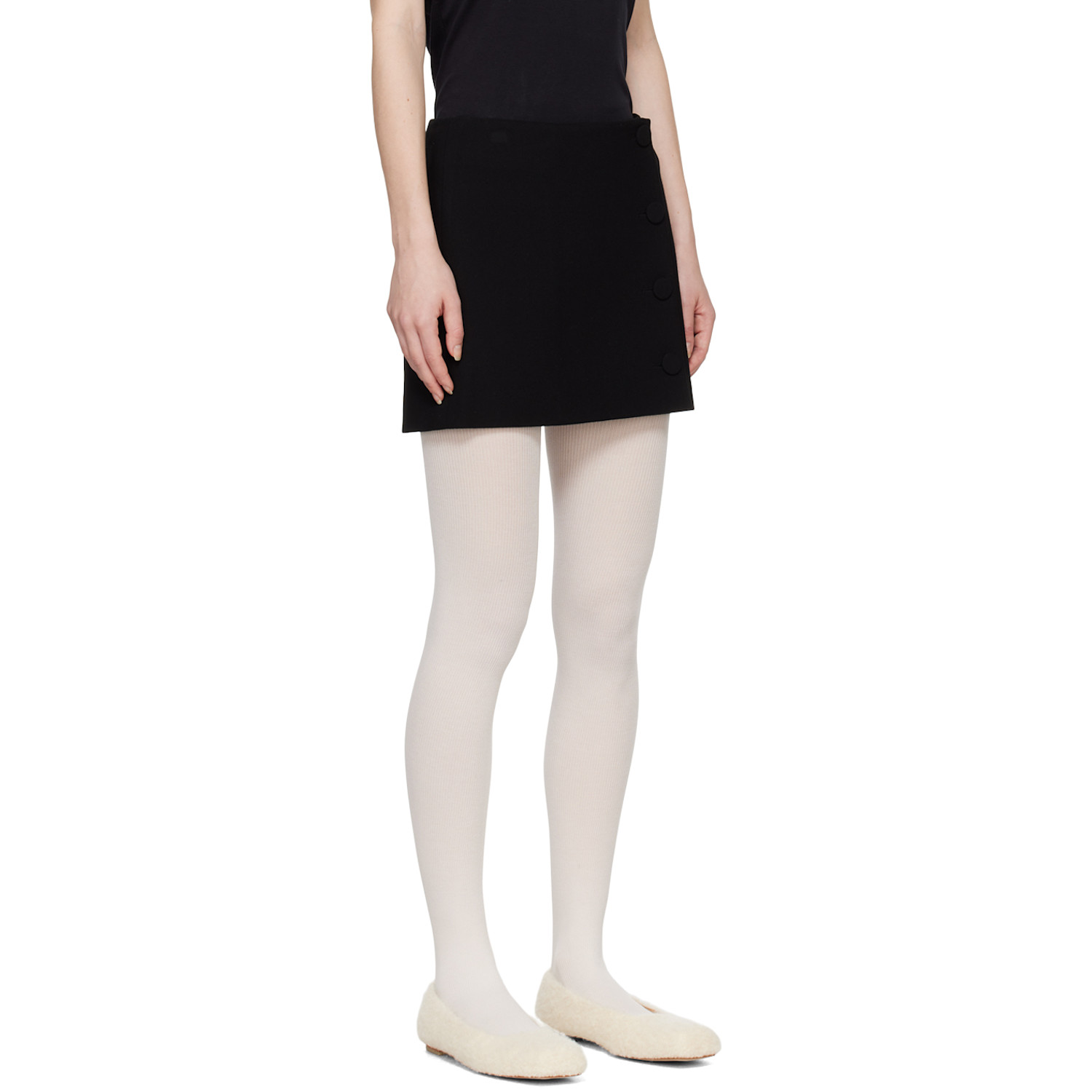  KimhĒkim Black Neo Emma Miniskirt 