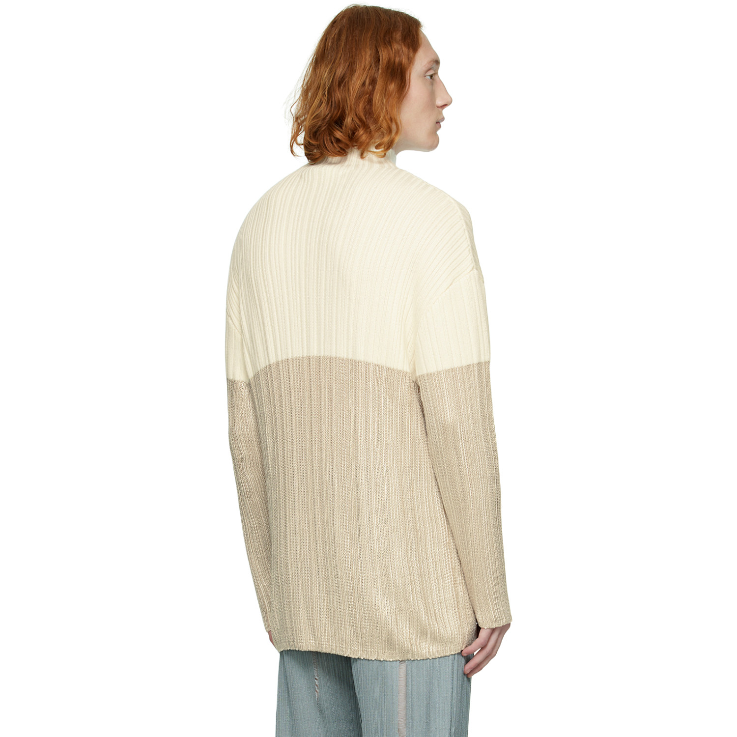  Lgn Louis Gabriel Nouchi Off-white Mock Neck Sweater 
