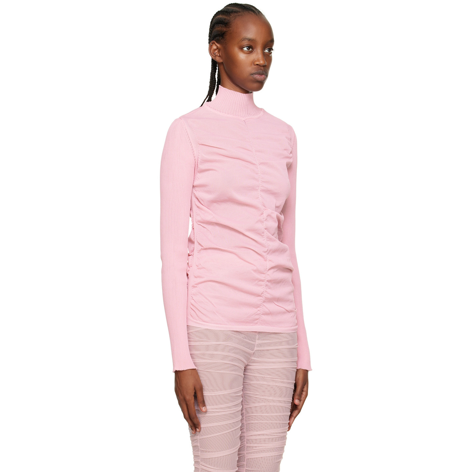  Renaissance Renaissance Pink Tara Turtleneck 