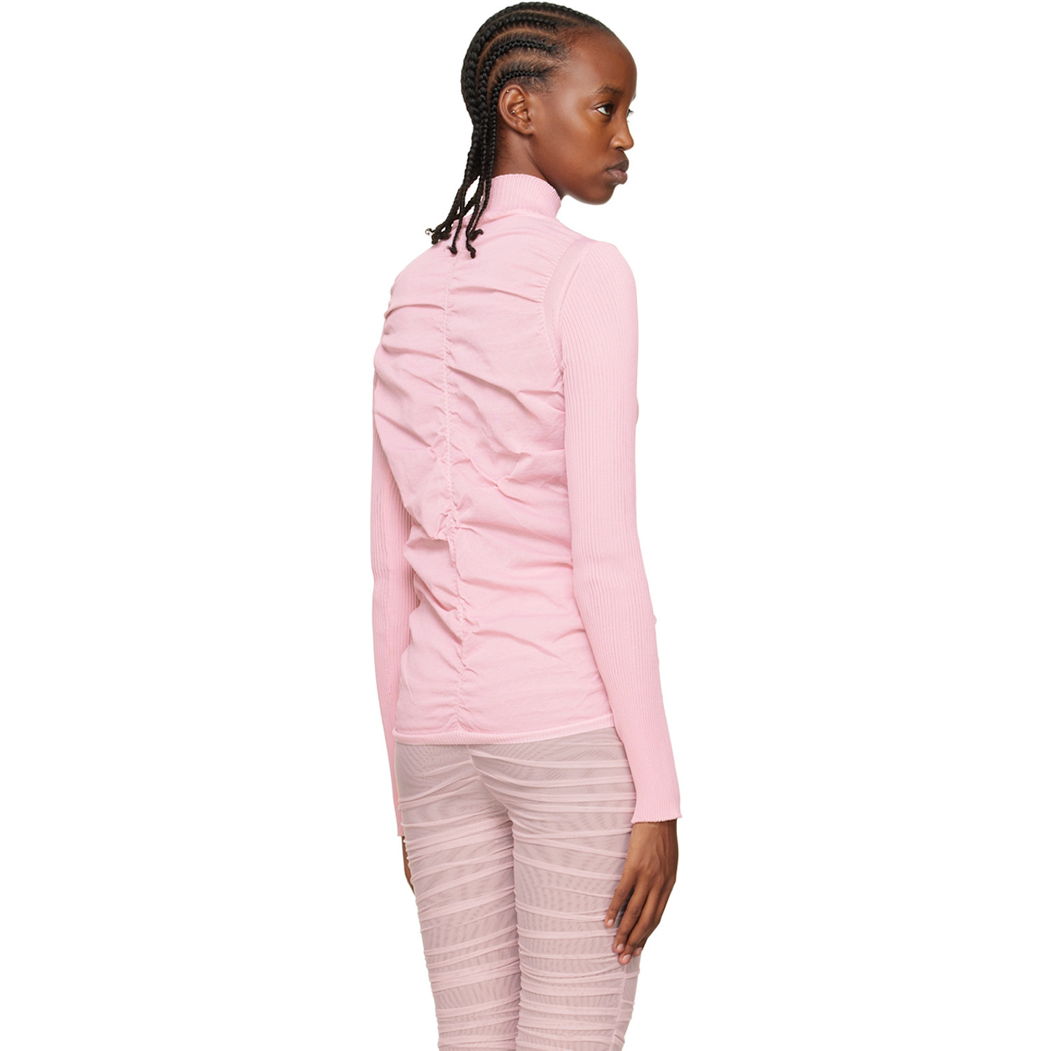  Renaissance Renaissance Pink Tara Turtleneck 