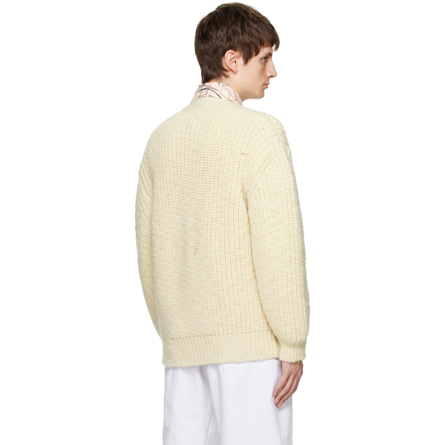 Lemaire Off-white Chunky Cardigan 