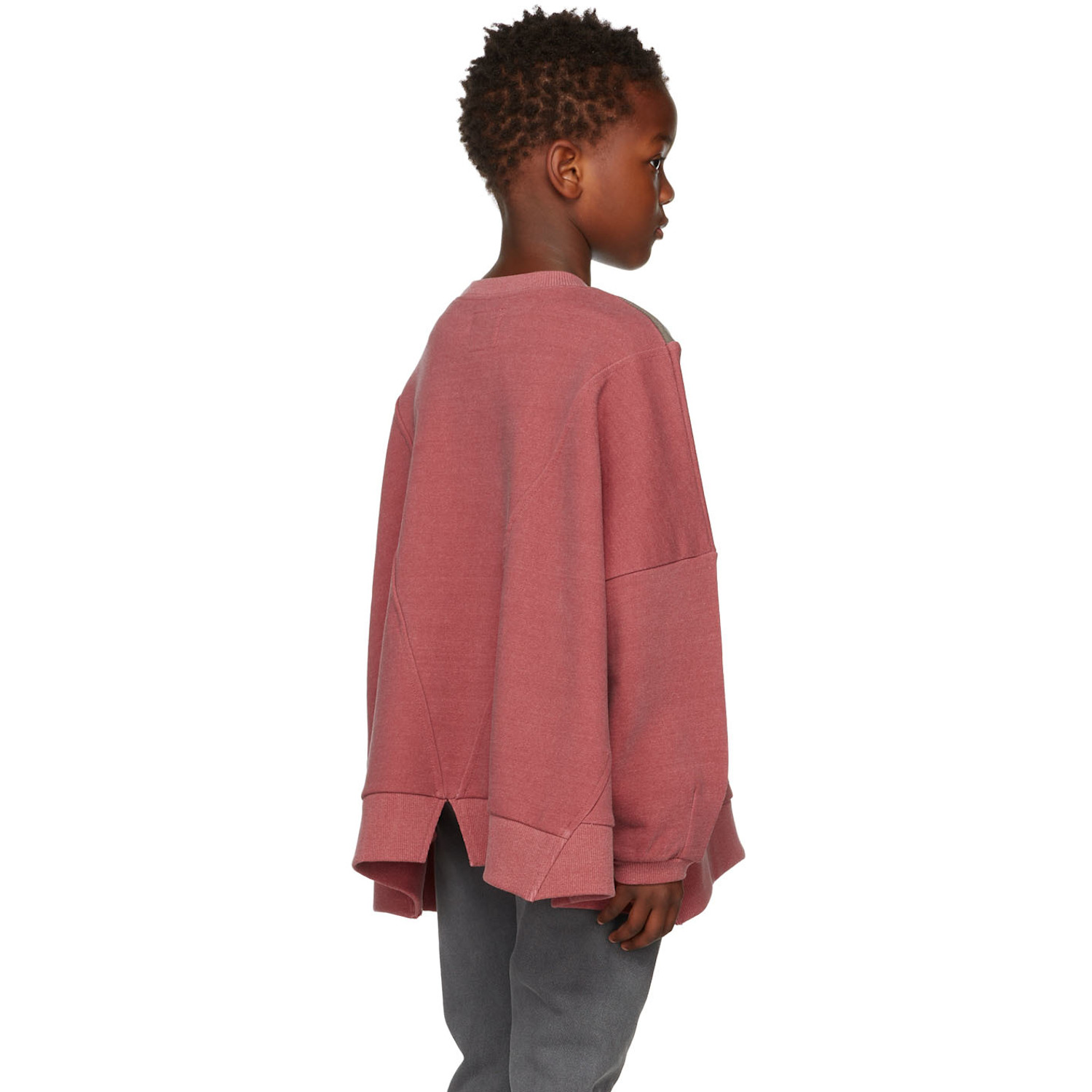  Blablakia Kids Burgundy & Gray Logo Sweatshirt 