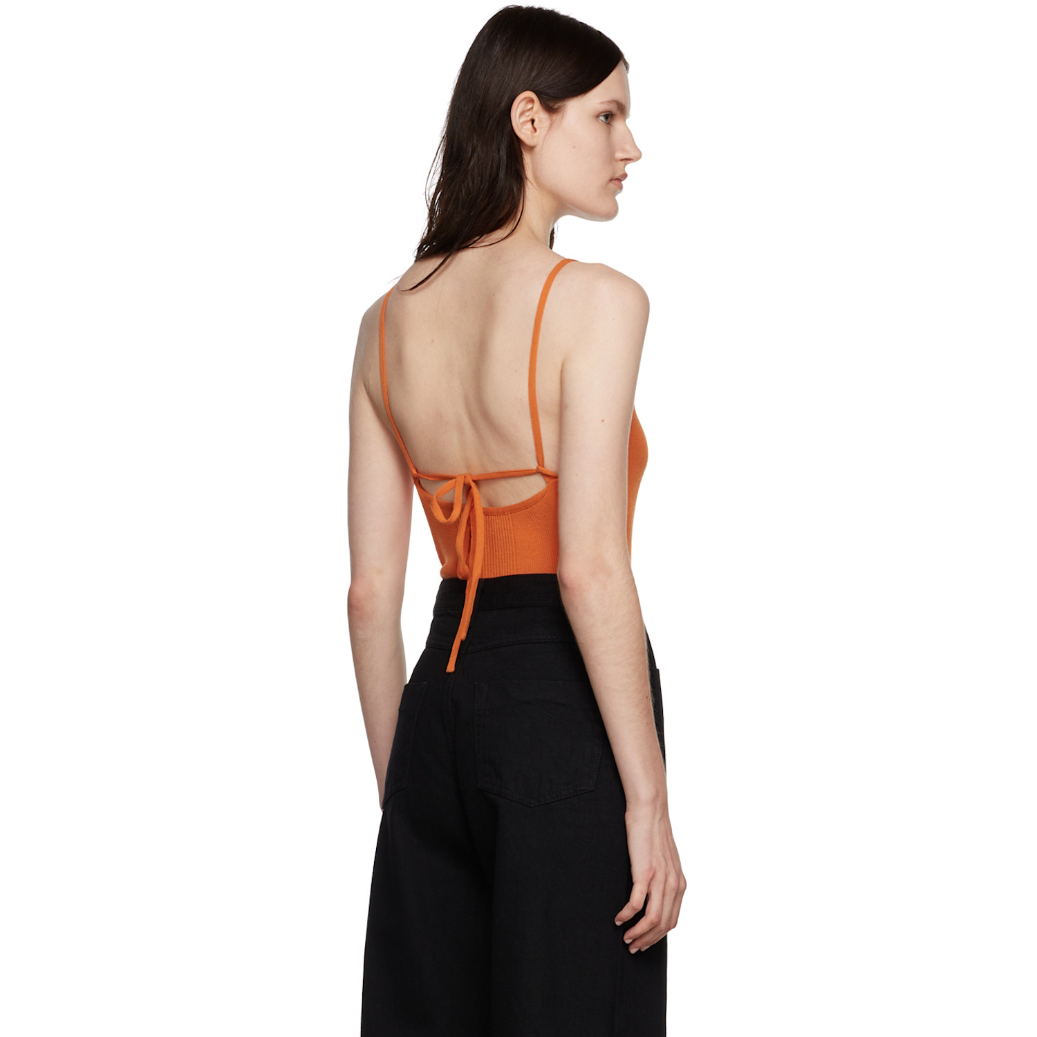  Low Classic Orange Rib Bodysuit 