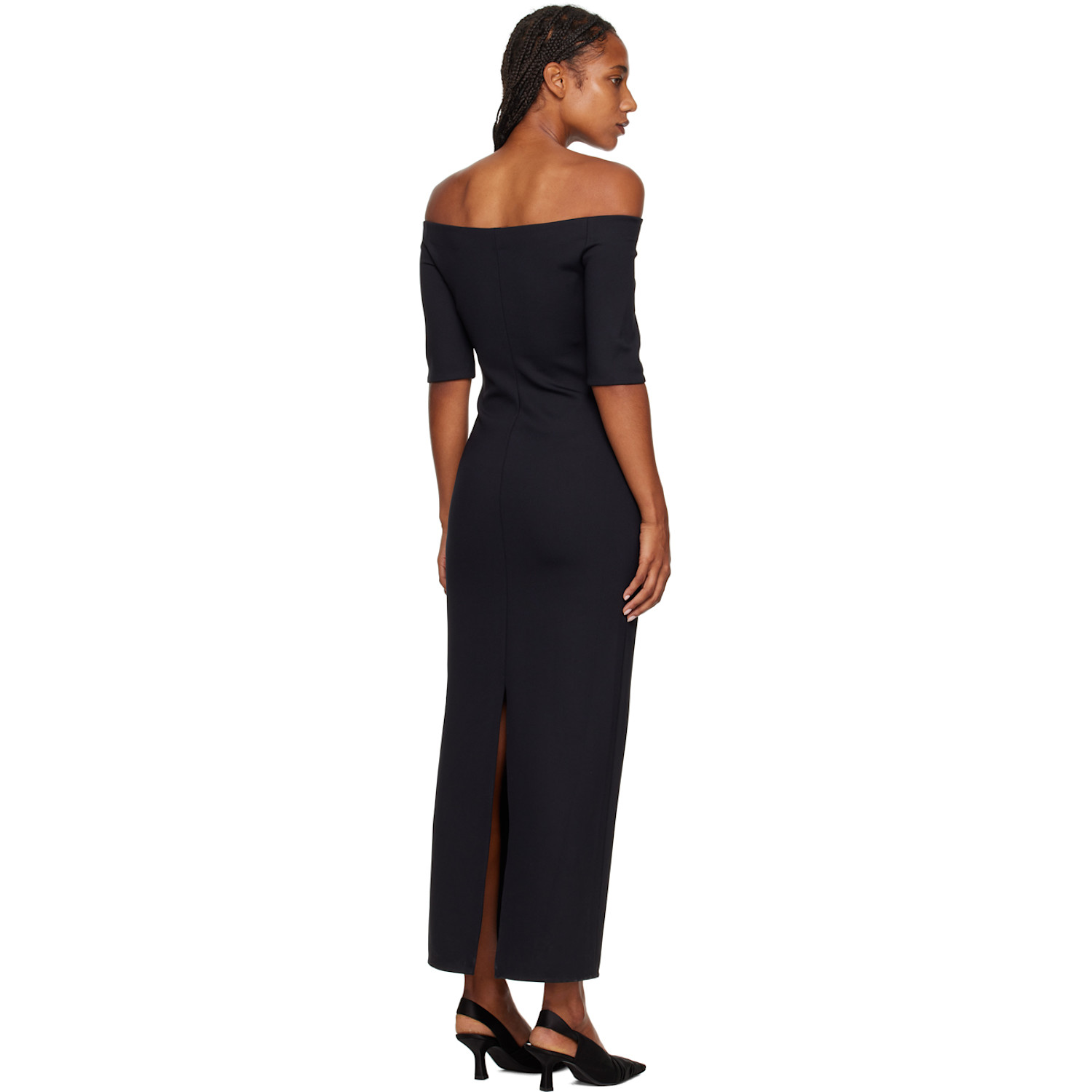  Rosetta Getty Black Cutout Maxi Dress 