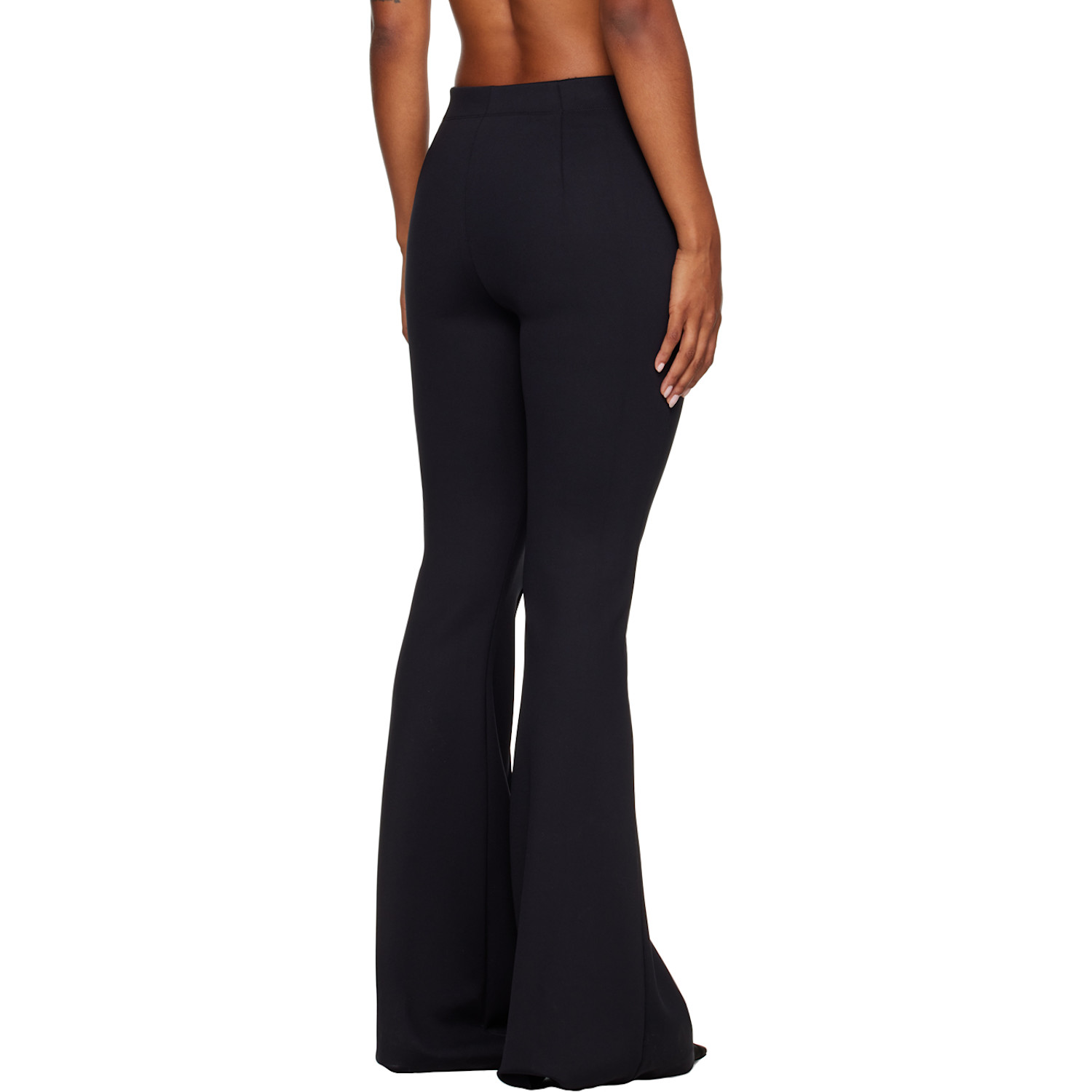  Rosetta Getty Black Scuba Trousers 