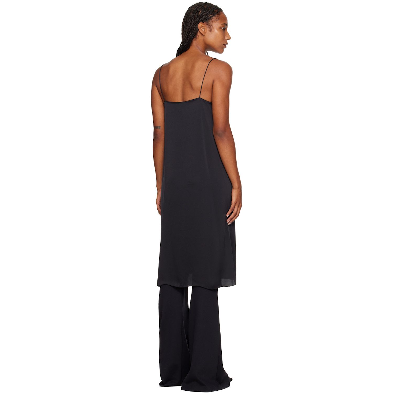  Rosetta Getty Black Slit Camisole 