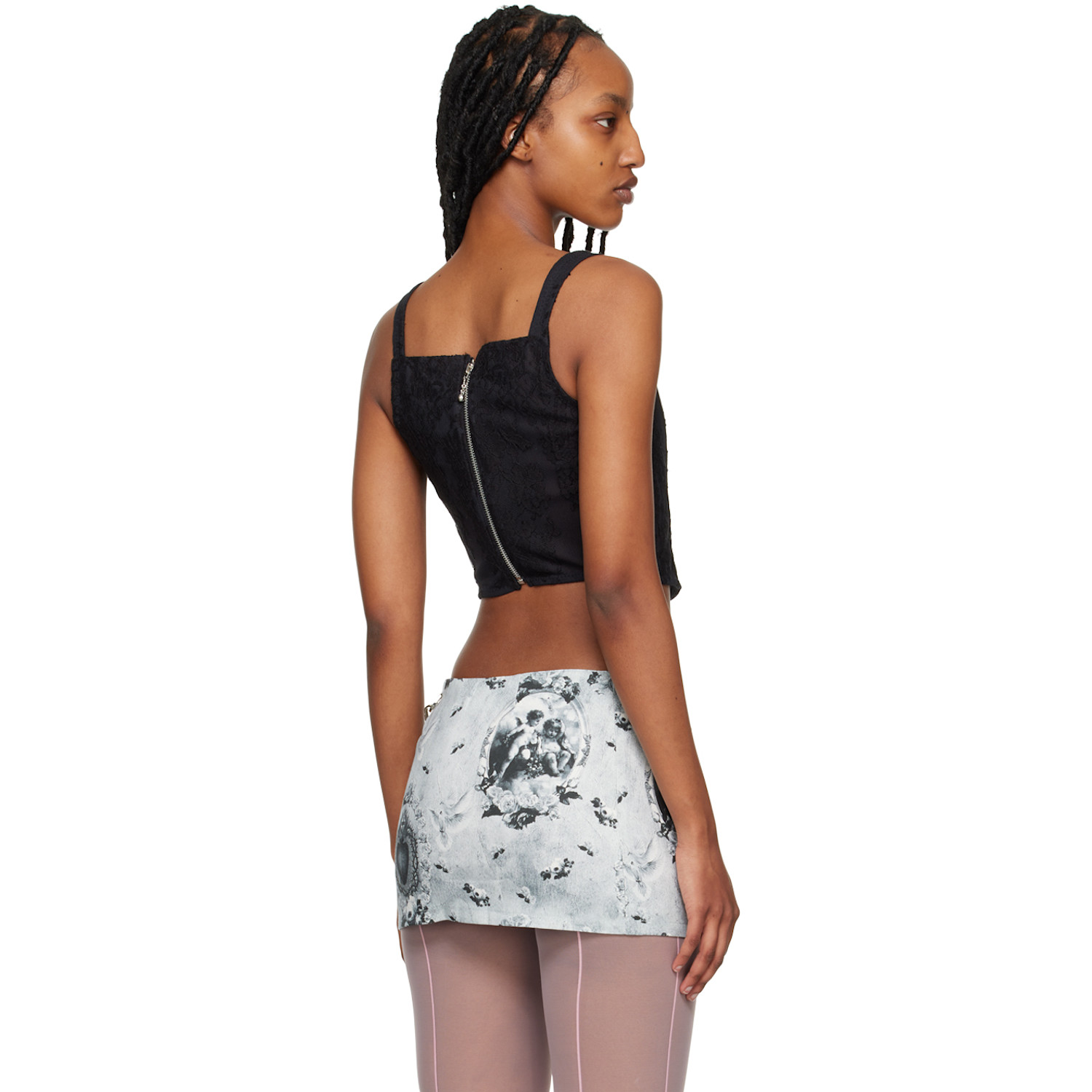  Pristine Ssense Exclusive Black Cherish Corset 