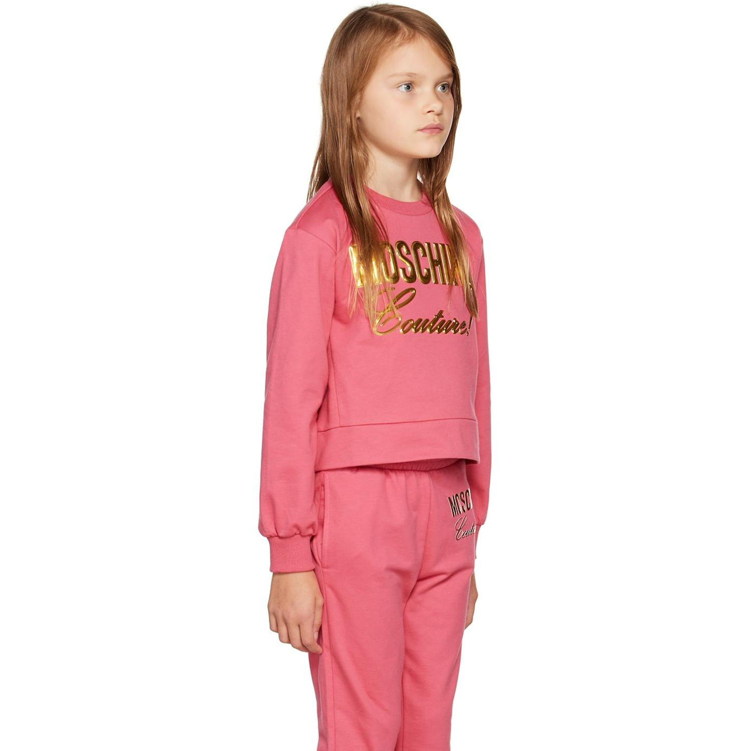  Moschino Kids Pink 'couture' Sweatshirt 