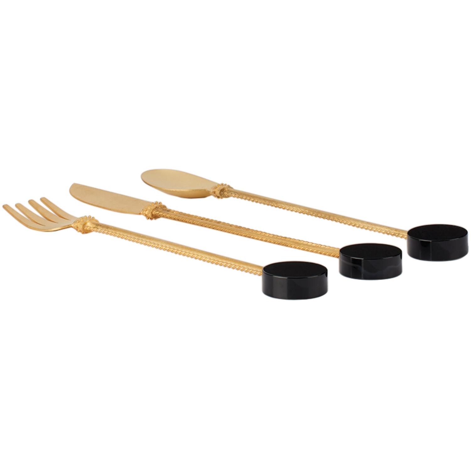  Natalia Criado Gold Stone Cutlery Set 