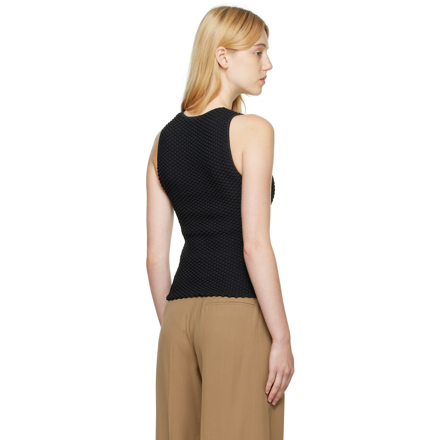  Bevza Black Fish Scales Tank Top 