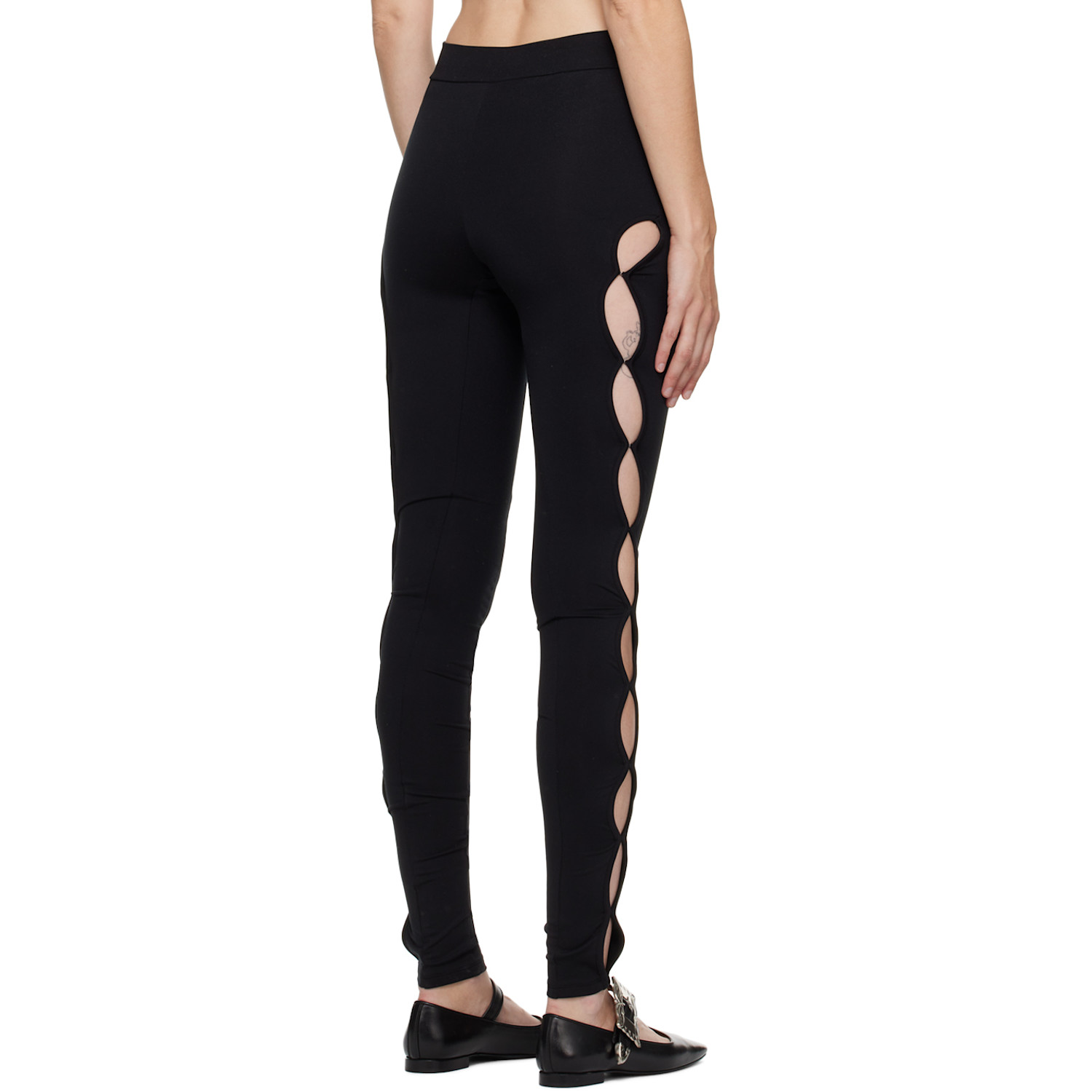  Lesugiatelier Black Vented Leggings 