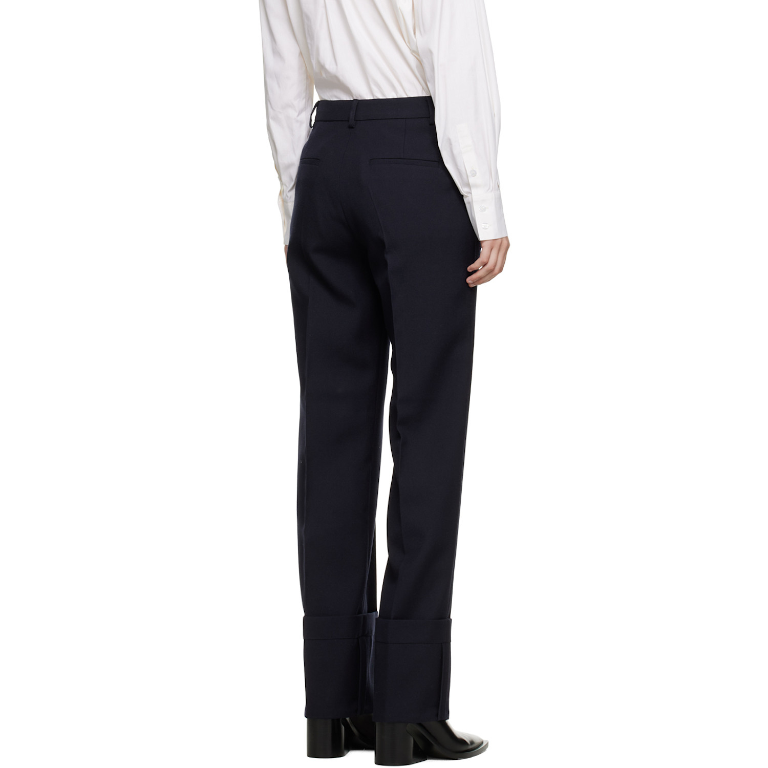  Bite Navy Fold Up Trousers 