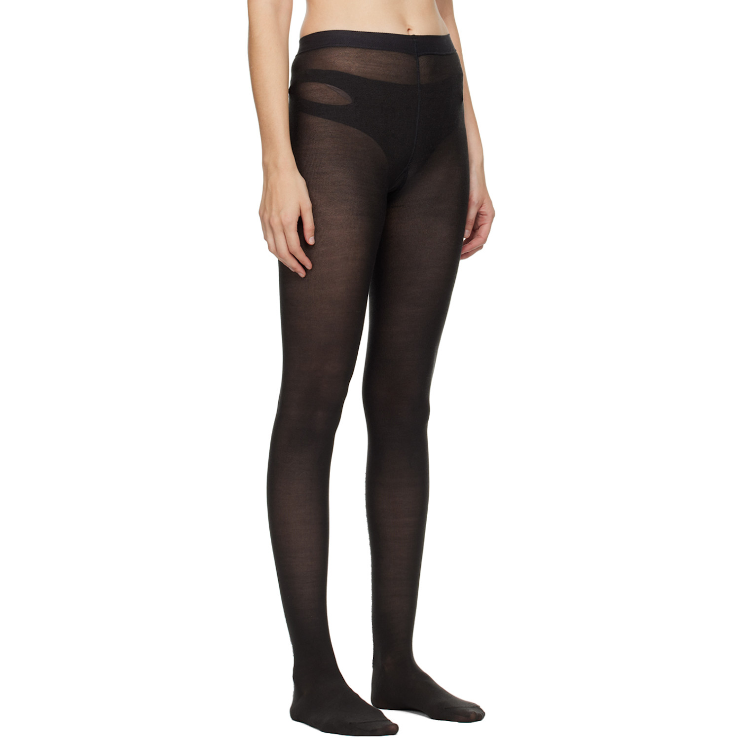  Durazzi Milano Gray Fringe Tights 