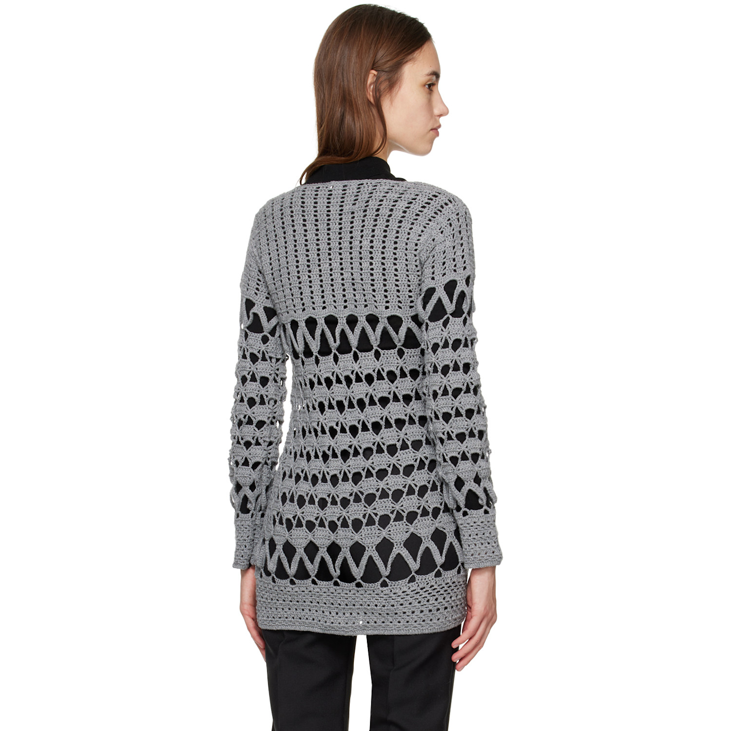  Niccolo Pasqualetti Gray Gancio Sweater 