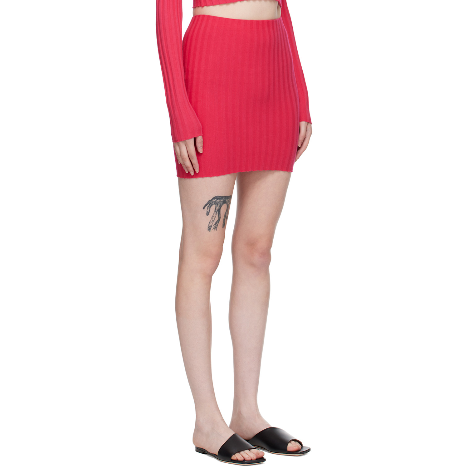  Cotton Citizen Pink Capri Miniskirt 