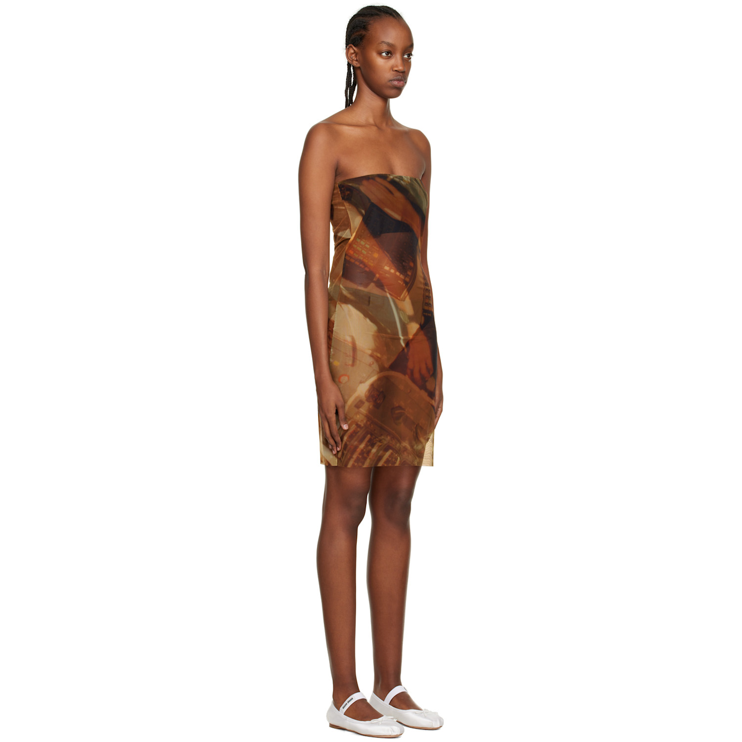  Elliss Yellow Anti Gravity Minidress 