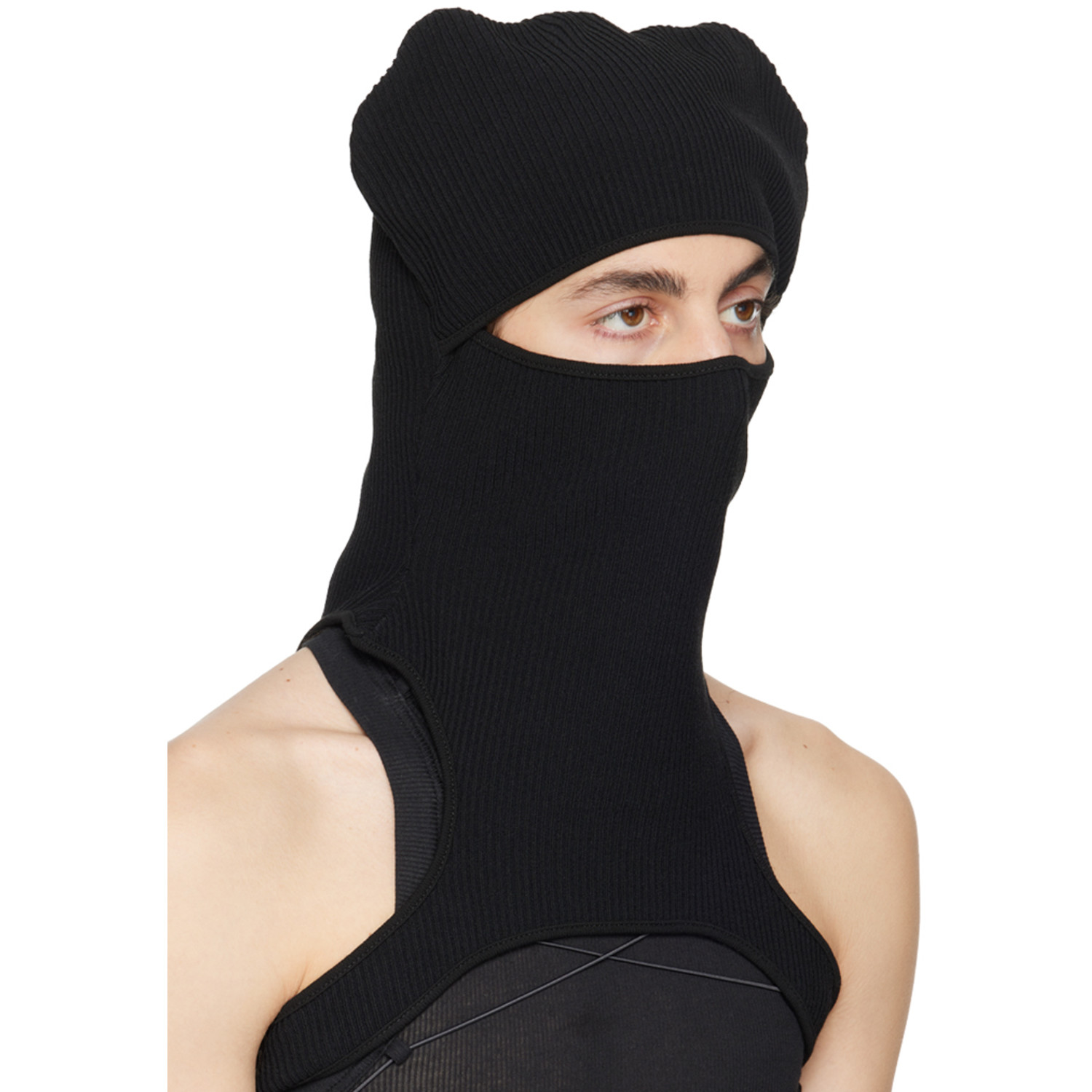 AndreĀdamo Black Rib Beanie 