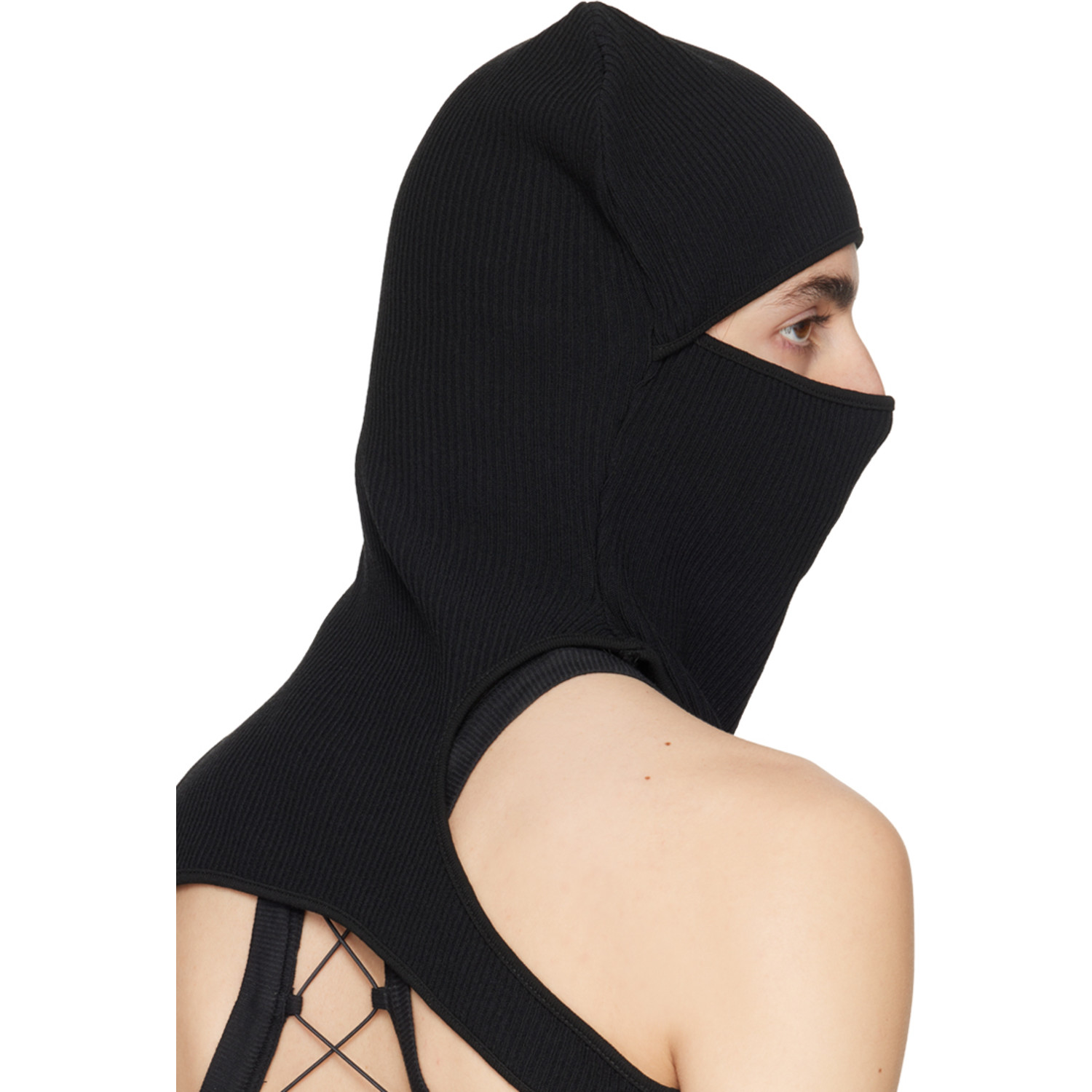  AndreĀdamo Black Rib Beanie 